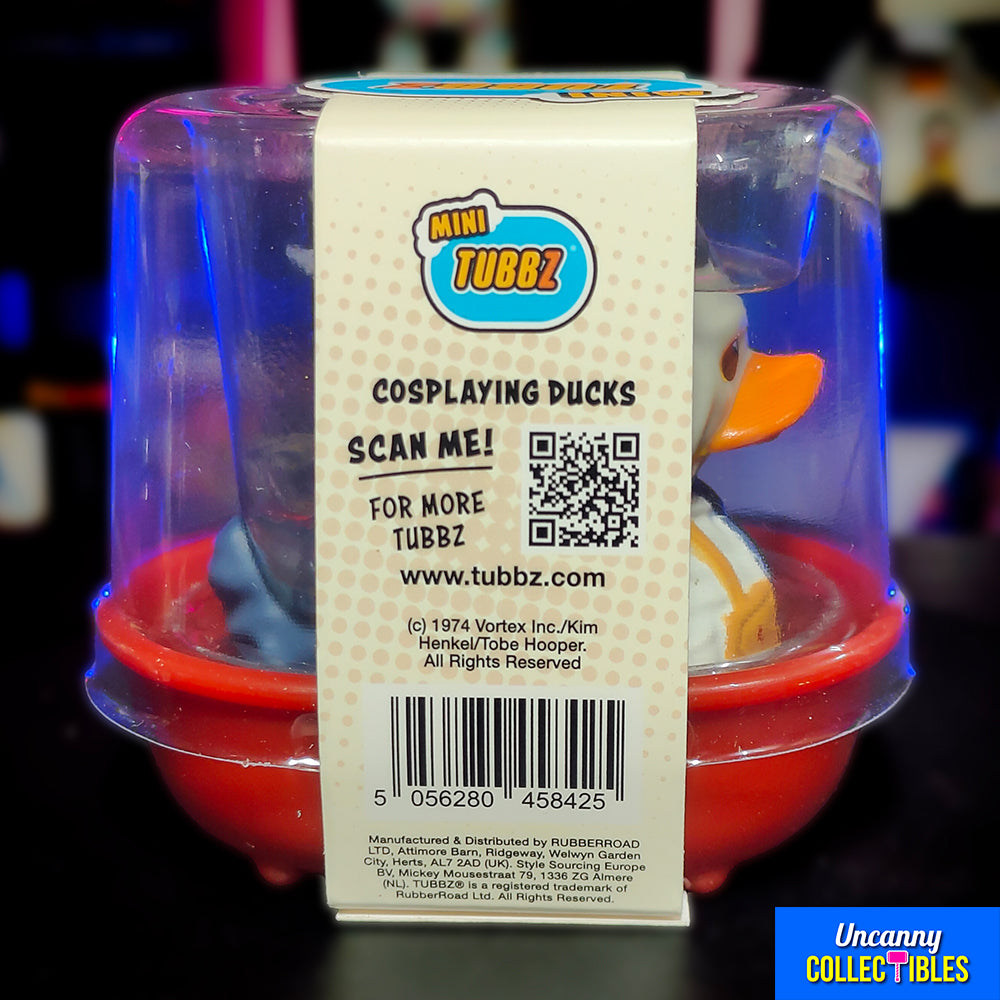 Texas Chainsaw Massacre Leatherface Mini Tubbz Cosplaying Duck Collectible – Texas Chainsaw Massacre, Numskull, 5 cm, 2024, brand new collector item, Uncanny Collectibles Dublin Ireland