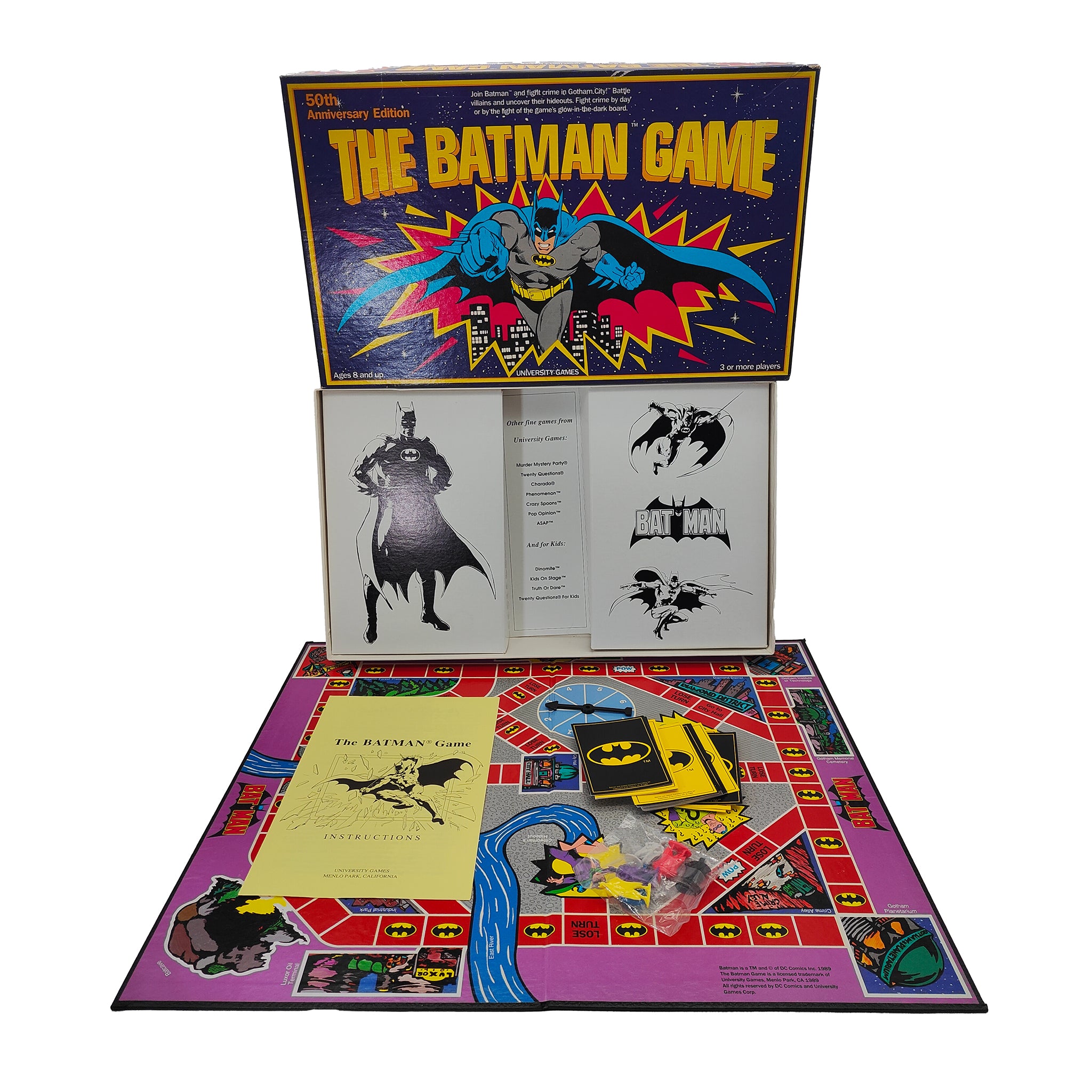 The Batman Game 50th Anniversary Edition Glow in the Dark 1989 – Batman, Vintage Brands, -, 1989, pre-owned collector piece, Uncanny Collectibles Dublin Ireland