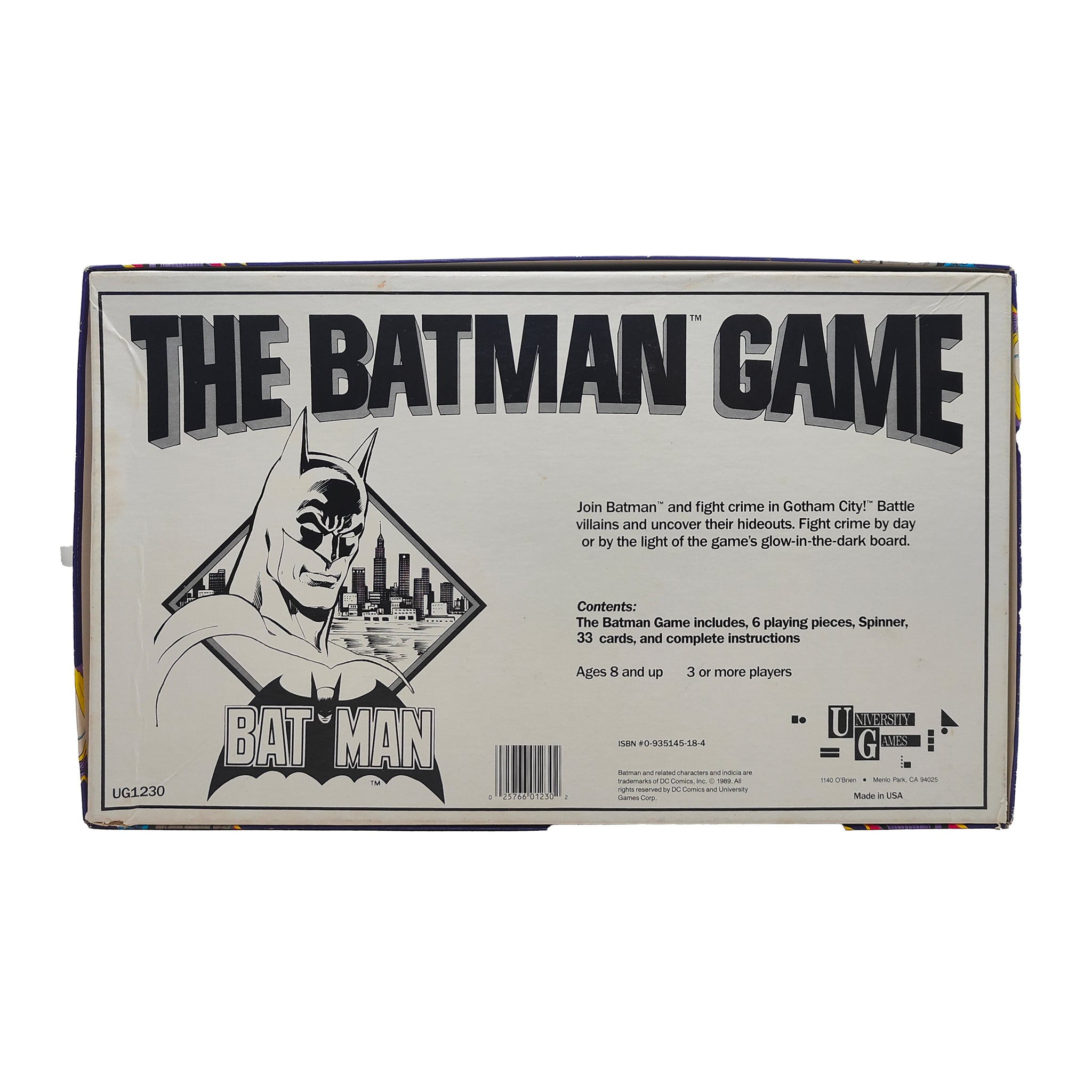 The Batman Game 50th Anniversary Edition Glow in the Dark 1989 – Batman, Vintage Brands, -, 1989, pre-owned collector piece, Uncanny Collectibles Dublin Ireland