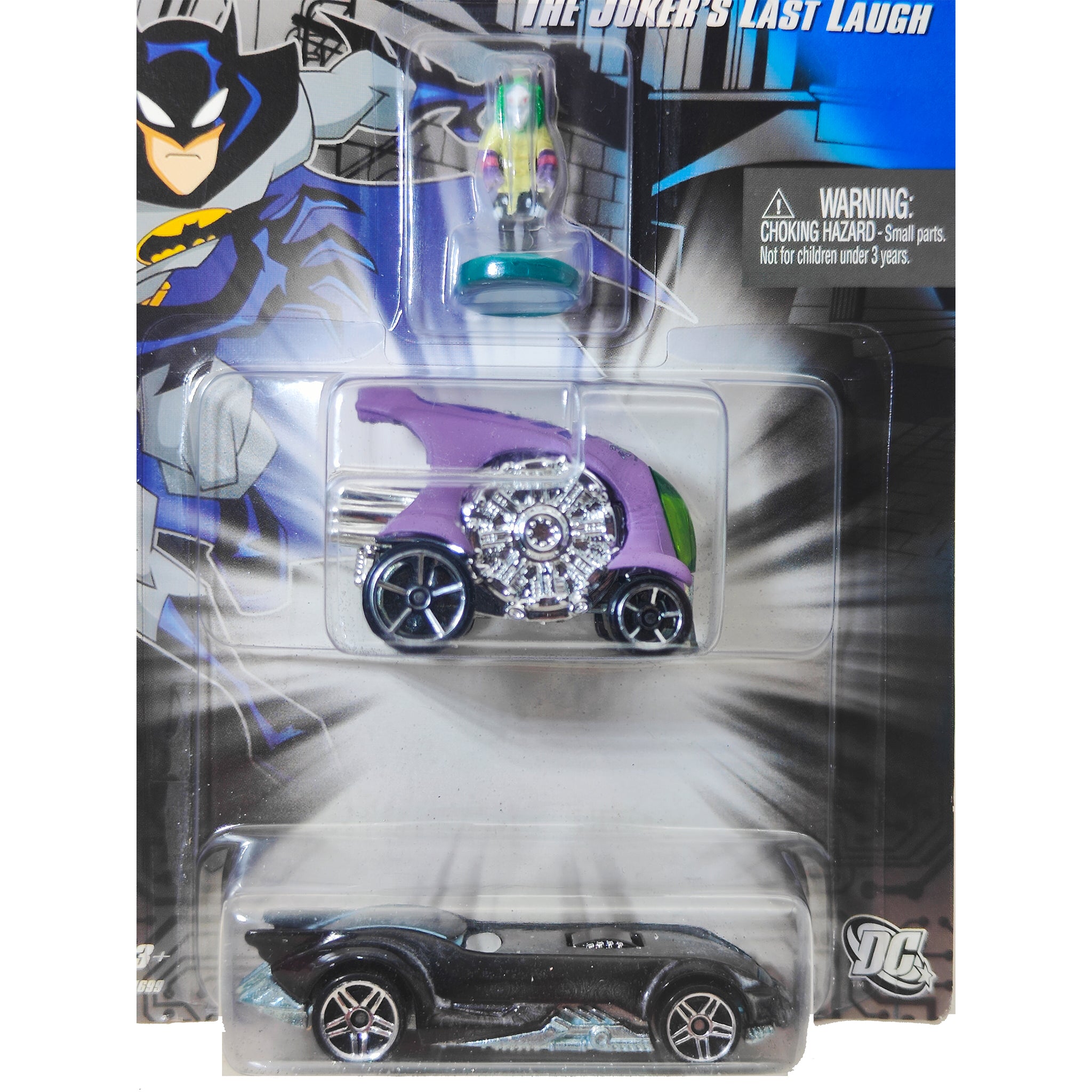 The Batman Joker's Last Laugh Hot Wheels 2 Car Set and Figure 2006