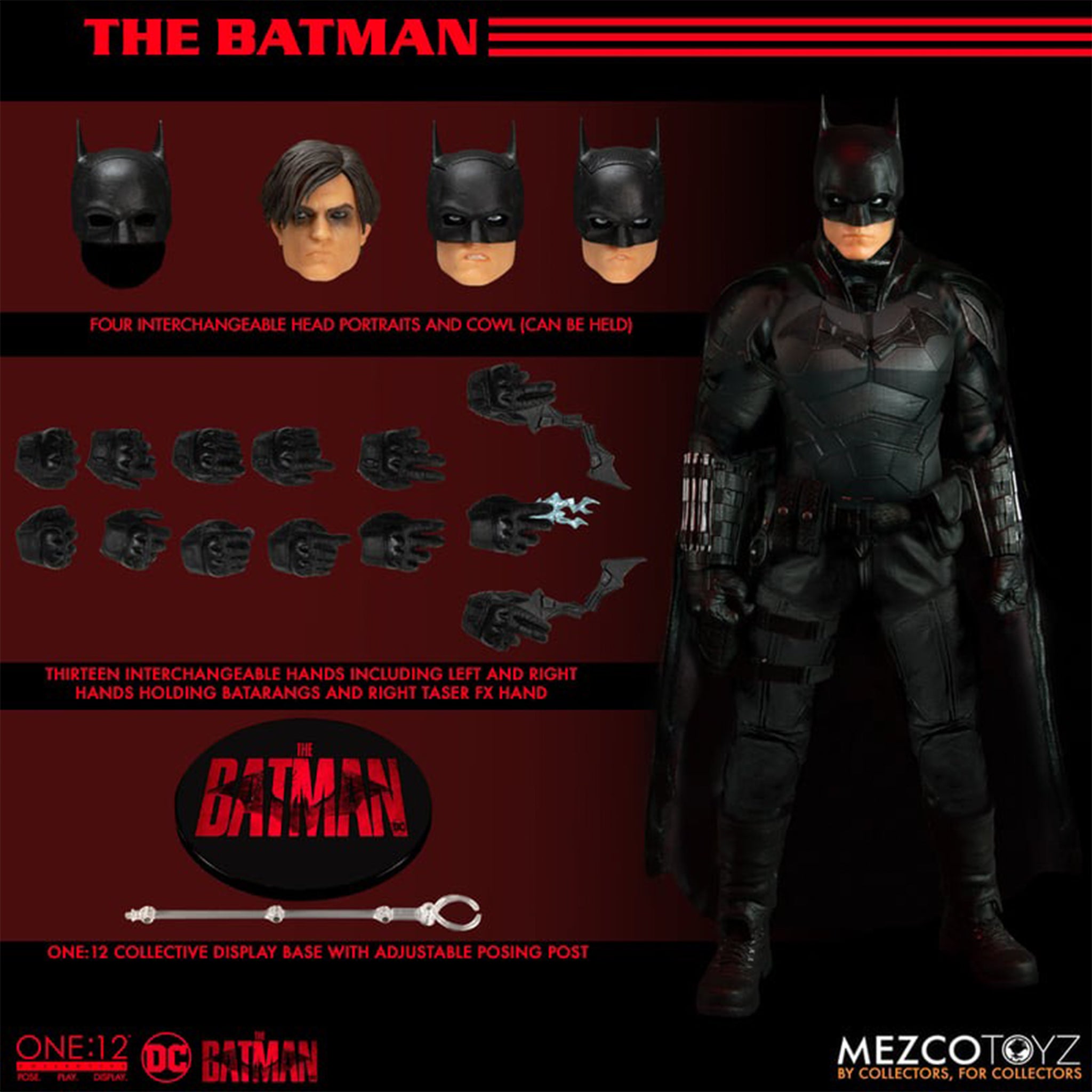 The Batman Mezco Toyz One:12 Collective Action Figure 17cm – Batman, Mezco Toyz, 17 cm, brand new collector item, Uncanny Collectibles Dublin Ireland