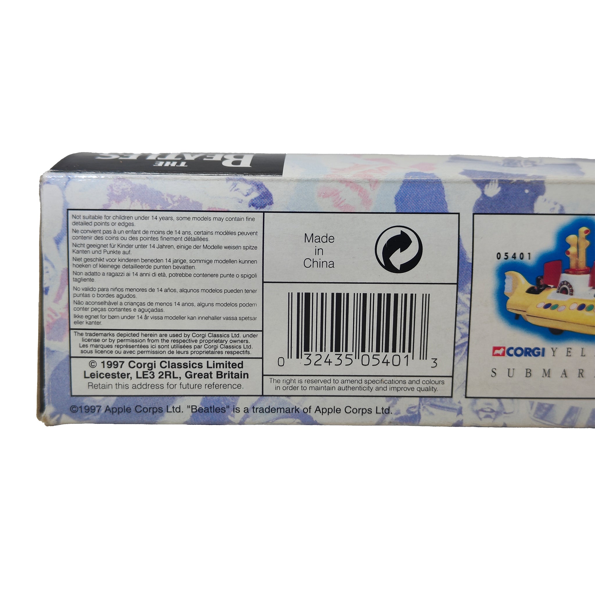 The Beatles Yellow Submarine Corgi Classics Diecast 05401 1997