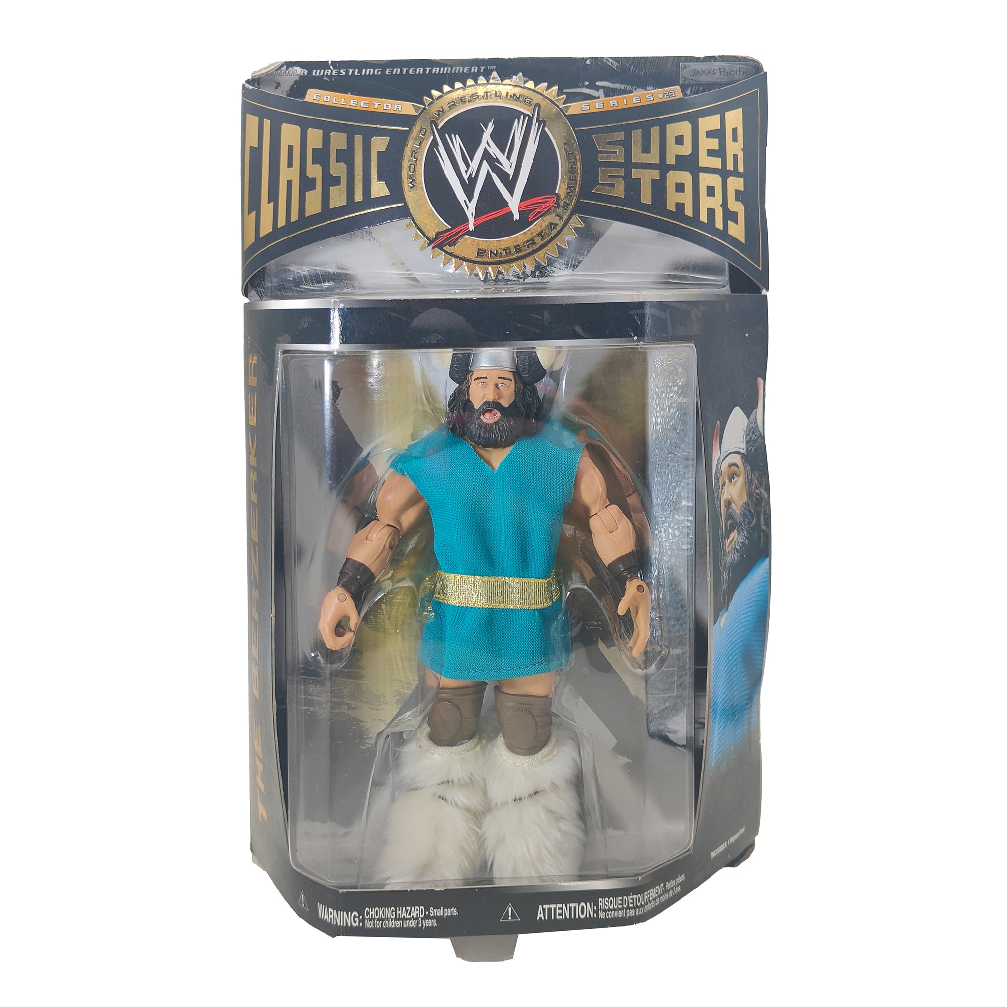 The Berzerker WWE Classic Superstars Series 23 Jakks Pacific Action Figure 2009 18cm – WWE, JAKKS Pacific, 18 cm, 2009, pre-owned collector piece, Uncanny Collectibles Dublin Ireland
