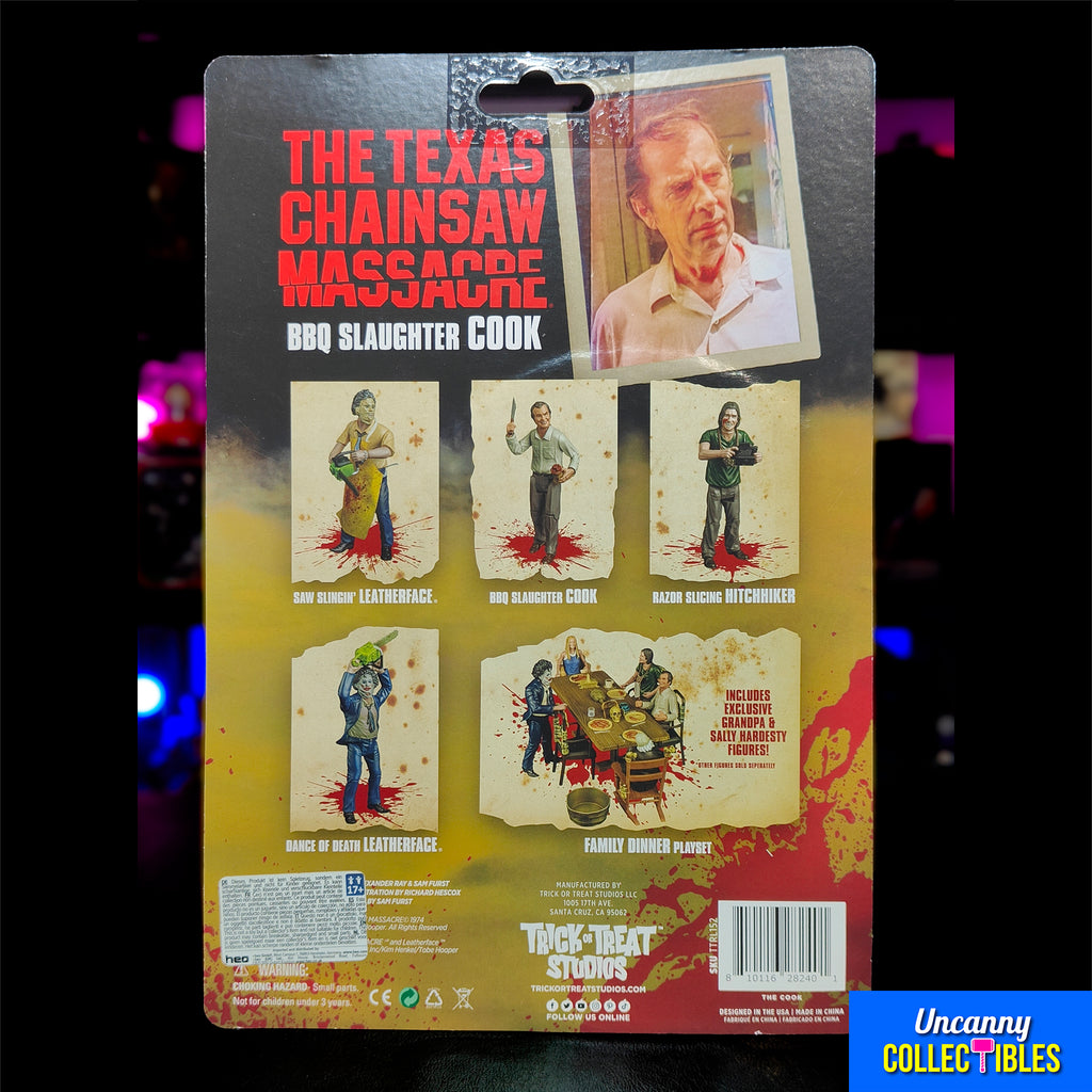 The Cook Texas Chainsaw Massacre Trick Or Treat Studios Action Figure 13 cm – Texas Chainsaw Massacre, Trick or Treat Studios, 13 cm, 2025, brand new collector item, Uncanny Collectibles Dublin Ireland