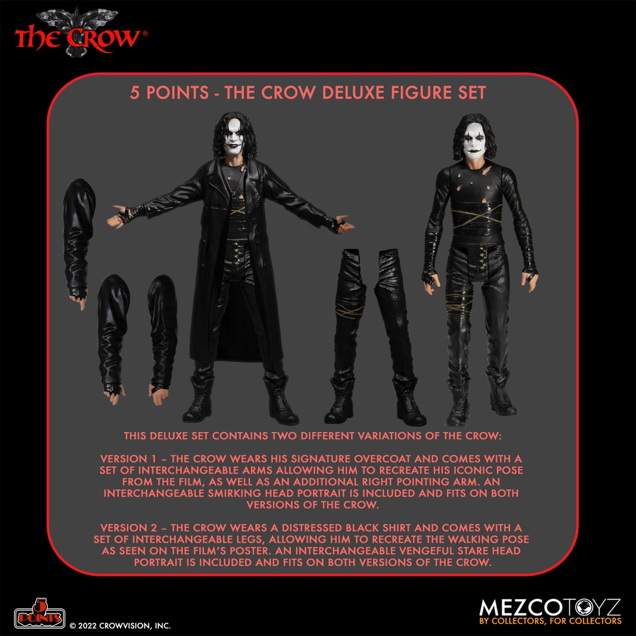 The Crow 5 Points Deluxe Mezco Toyz Box Set – photo 2 of 9