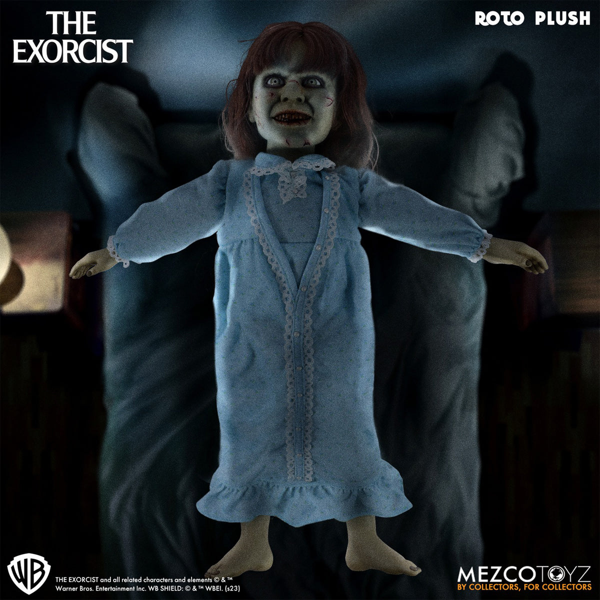 The Exorcist Regan Mezco Toyz MDS Roto Plush Figure, Horror, 46cm, soft body with sculpted parts, 2023, new