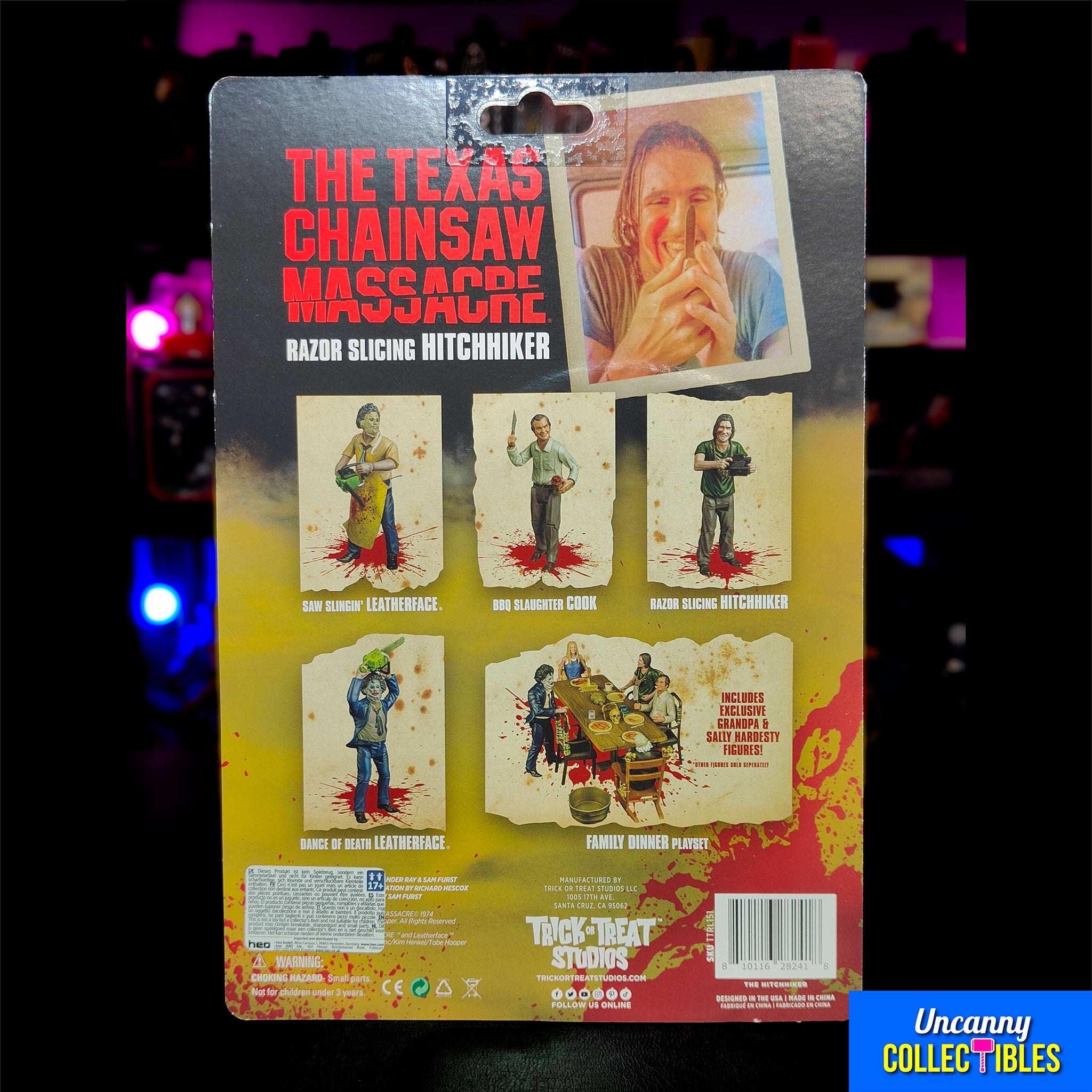 The Hitchhiker Texas Chainsaw Massacre Trick Or Treat Studios Action Figure 13 cm – Texas Chainsaw Massacre, Trick or Treat Studios, 13 cm, 2025, brand new collector item, Uncanny Collectibles Dublin Ireland
