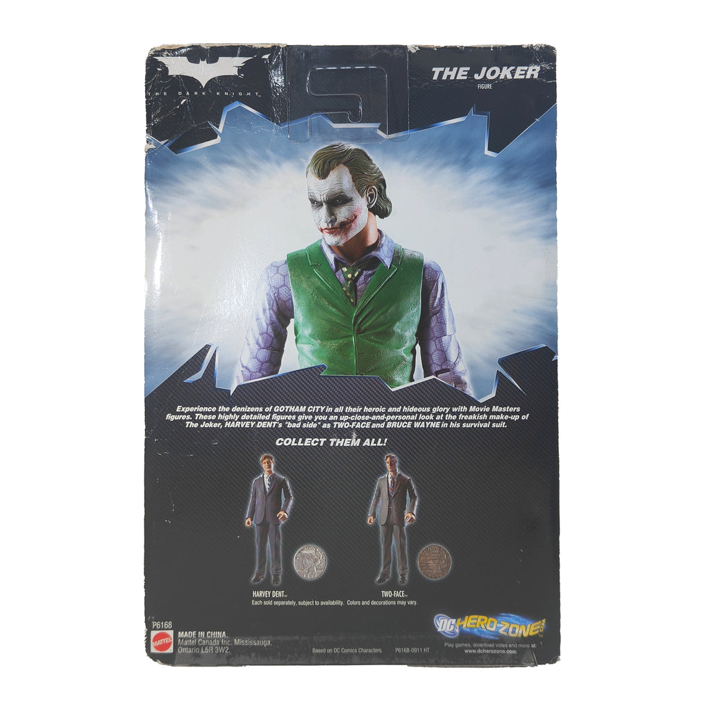 The Joker The Dark Knight Movie Masters Mattel  Action Figure – Batman, Mattel, 15 cm, pre-owned collector piece, Uncanny Collectibles Dublin Ireland