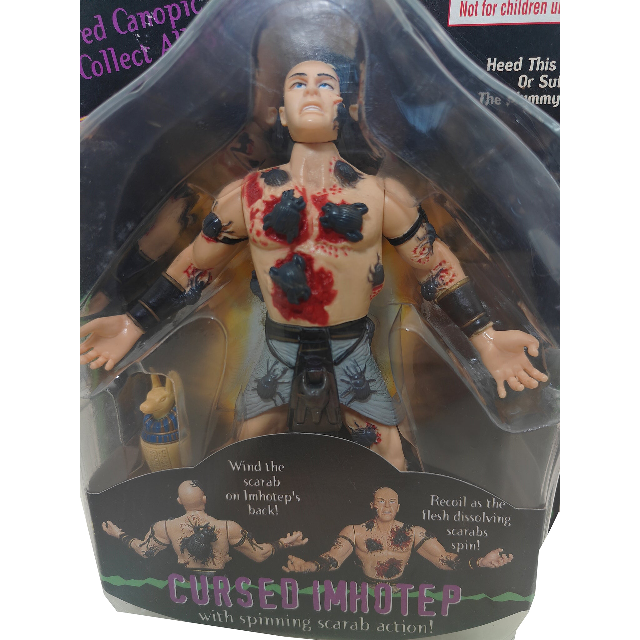 The Mummy Cursed Imhotep Toy Island Action Figure 1998 15cm – Movie Icons & Heroes, Vintage Brands, 15 cm, 1998, pre-owned collector piece, Uncanny Collectibles Dublin Ireland