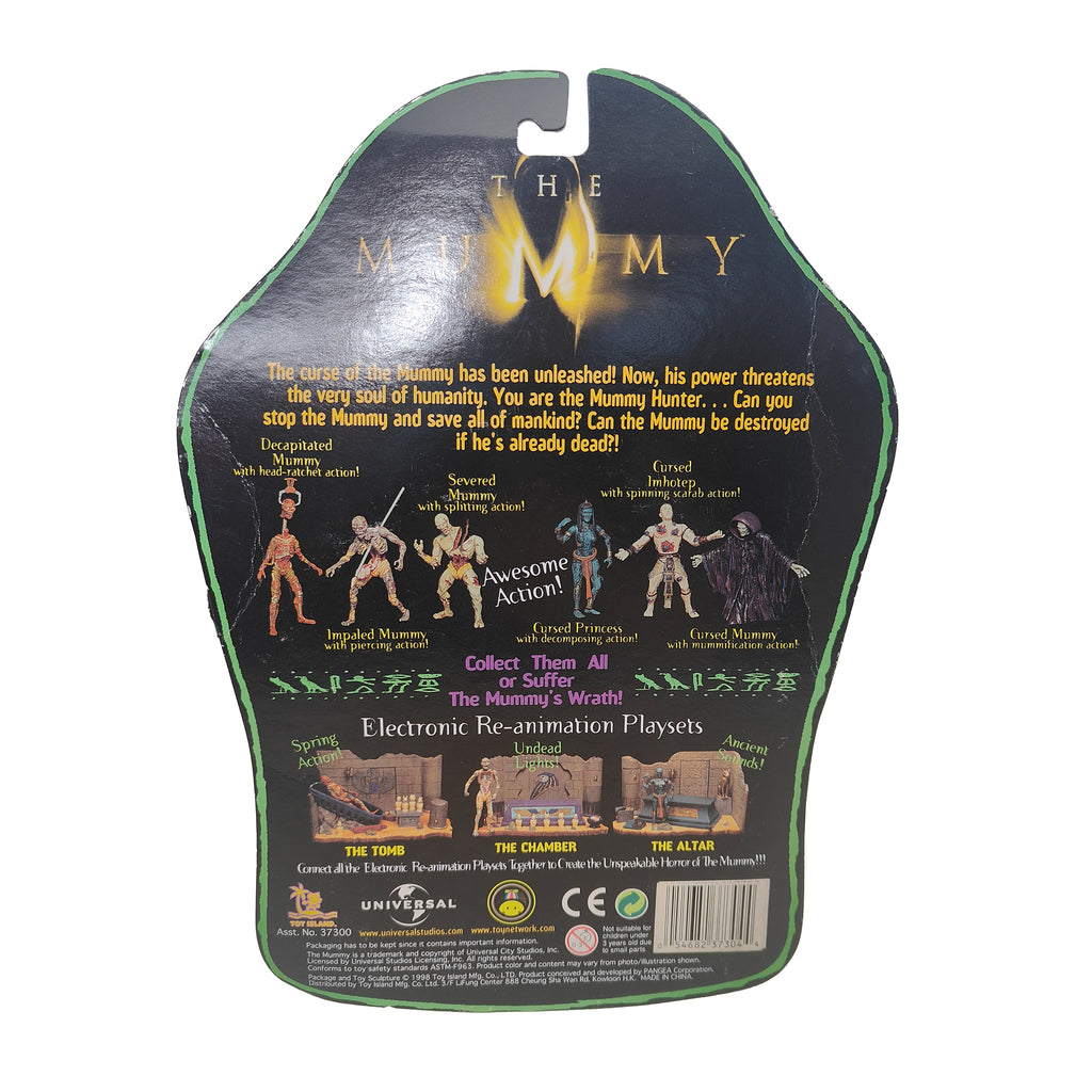The Mummy Cursed Imhotep Toy Island Action Figure 1998 15cm – Movie Icons & Heroes, Vintage Brands, 15 cm, 1998, pre-owned collector piece, Uncanny Collectibles Dublin Ireland
