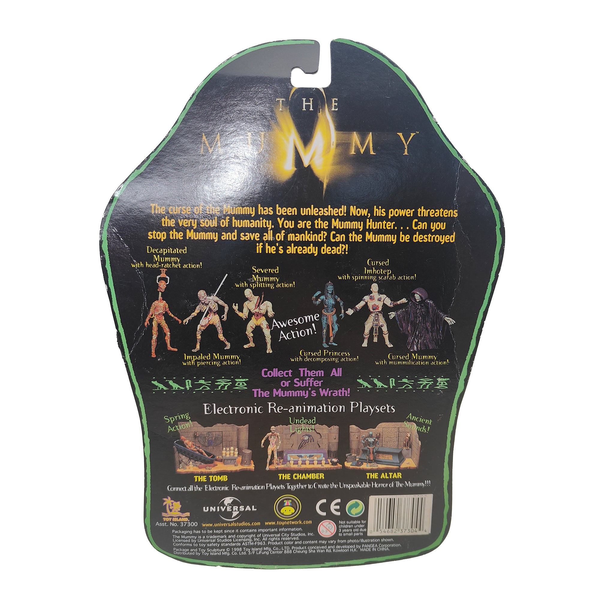 The Mummy Cursed Imhotep Toy Island Action Figure 1998 15cm – Movie Icons & Heroes, Vintage Brands, 15 cm, 1998, pre-owned collector piece, Uncanny Collectibles Dublin Ireland