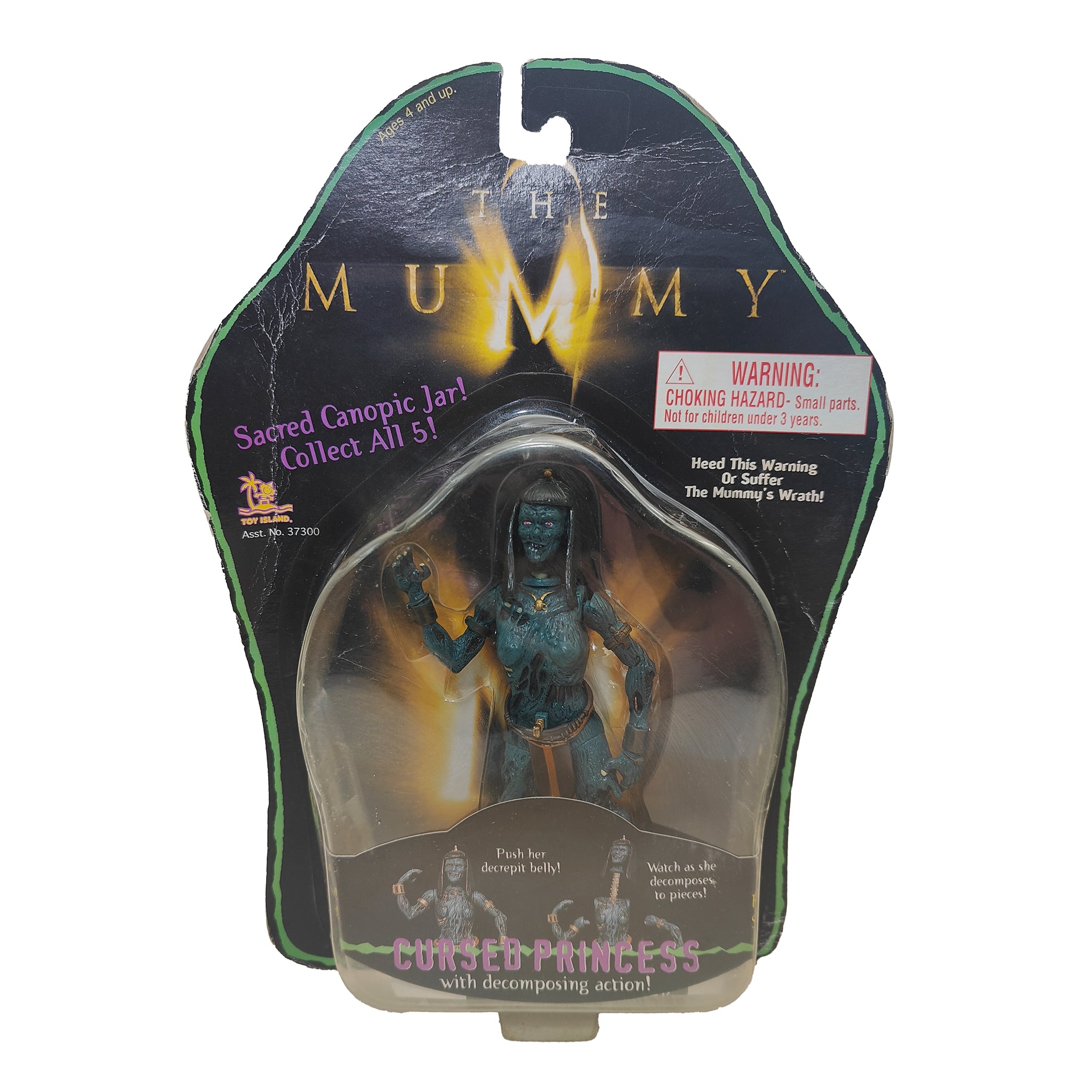 The Mummy Cursed Princess Toy Island Action Figure 1998 15cm – Movie Icons & Heroes, Vintage Brands, 15 cm, 1998, pre-owned collector piece, Uncanny Collectibles Dublin Ireland
