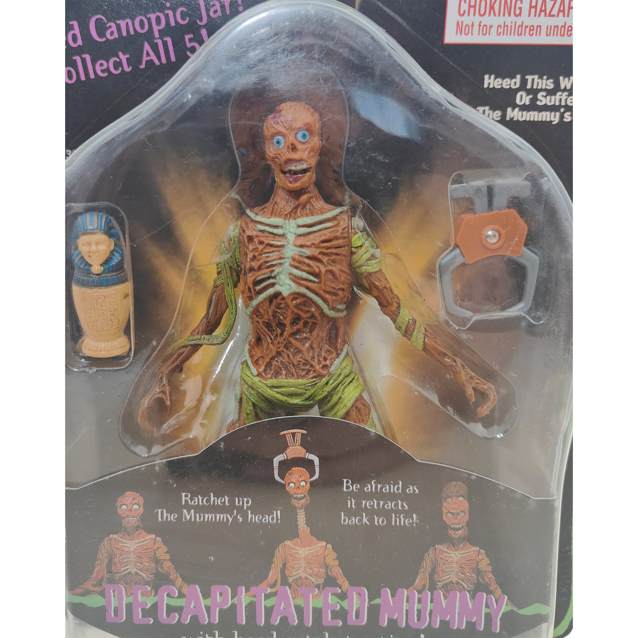 The Mummy Decapitated Mummy Toy Island Action Figure 1998 15cm – Movie Icons & Heroes, Vintage Brands, 15 cm, 1998, pre-owned collector piece, Uncanny Collectibles Dublin Ireland