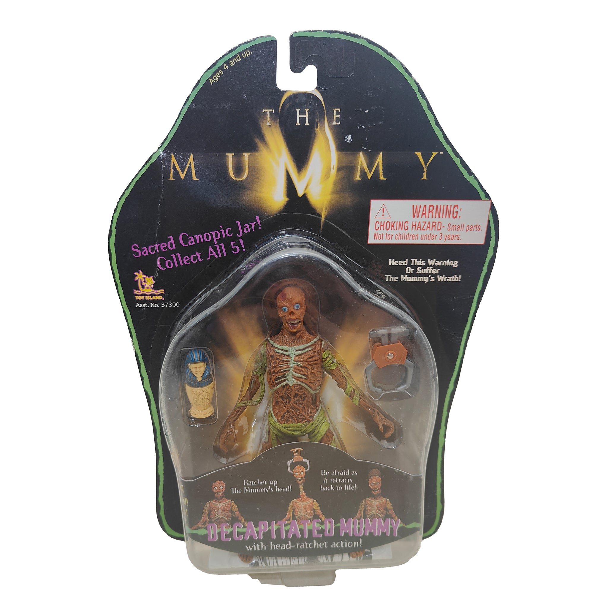 The Mummy Decapitated Mummy Toy Island Action Figure 1998 15cm – Movie Icons & Heroes, Vintage Brands, 15 cm, 1998, pre-owned collector piece, Uncanny Collectibles Dublin Ireland