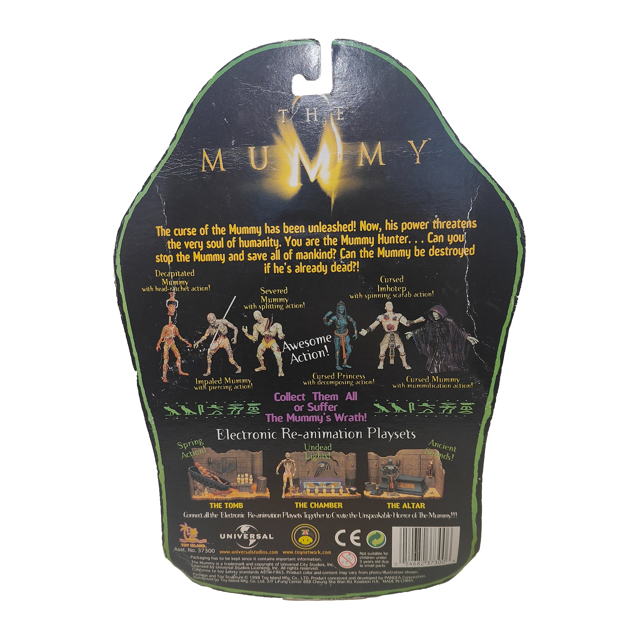 The Mummy Decapitated Mummy Toy Island Action Figure 1998 15cm – Movie Icons & Heroes, Vintage Brands, 15 cm, 1998, pre-owned collector piece, Uncanny Collectibles Dublin Ireland