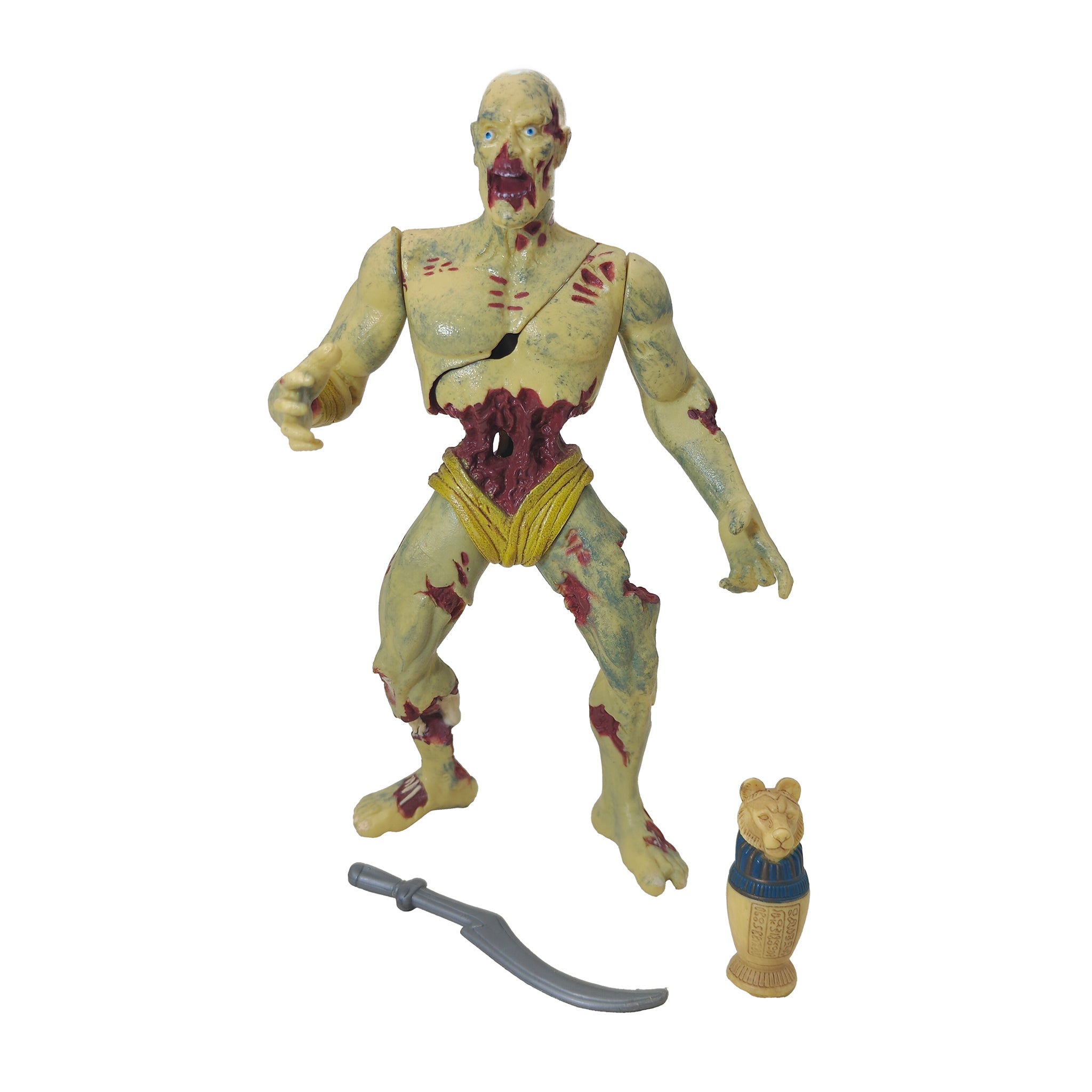 The Mummy Severed Mummy Toy Island Action Figure 1998 15cm – Movie Icons & Heroes, Vintage Brands, 15 cm, 1998, pre-owned collector piece, Uncanny Collectibles Dublin Ireland