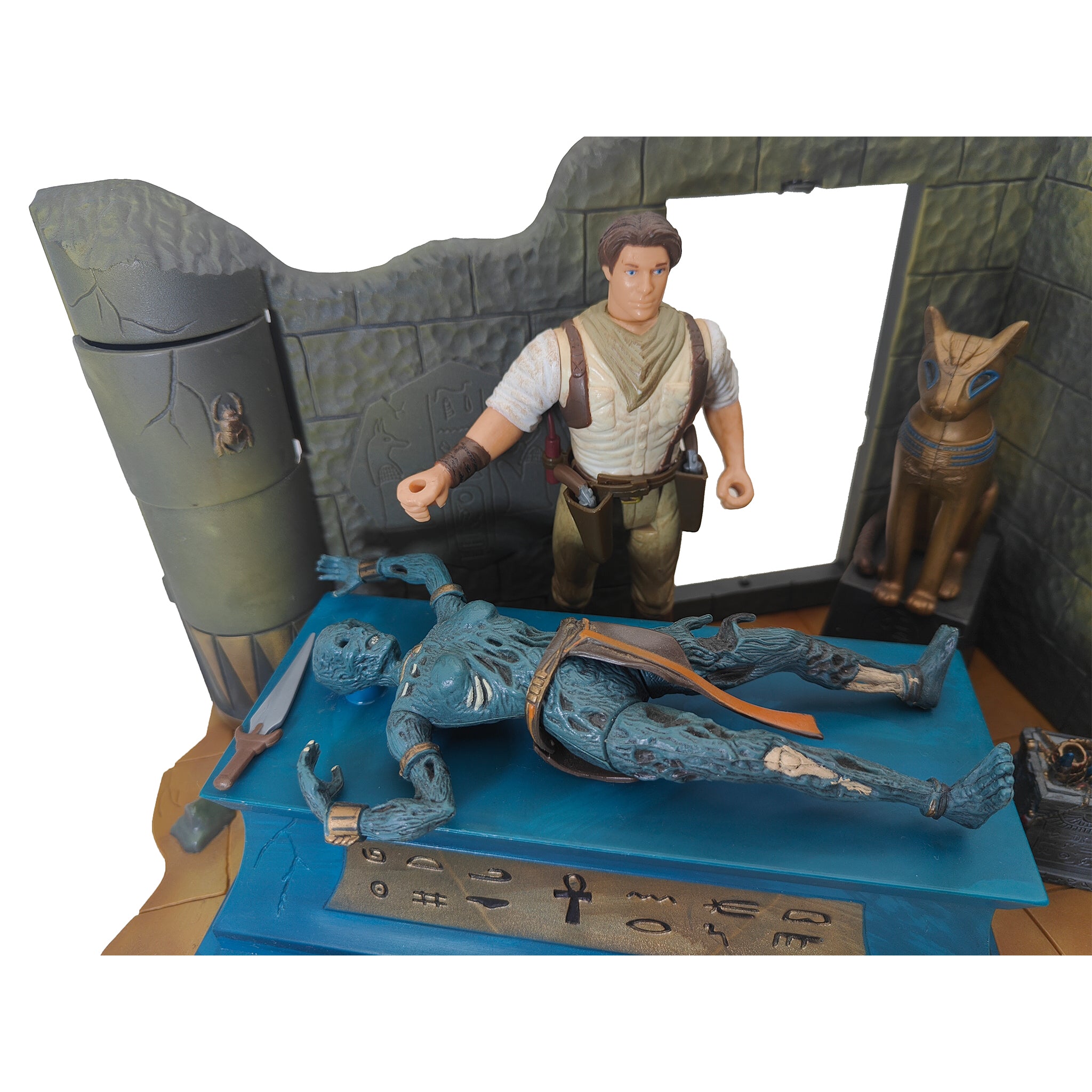 The Mummy The Altar Electronic Re-Animation Playset Toy Island 1998 – Movie Icons & Heroes, Vintage Brands, 15 cm, 1998, pre-owned collector piece, Uncanny Collectibles Dublin Ireland