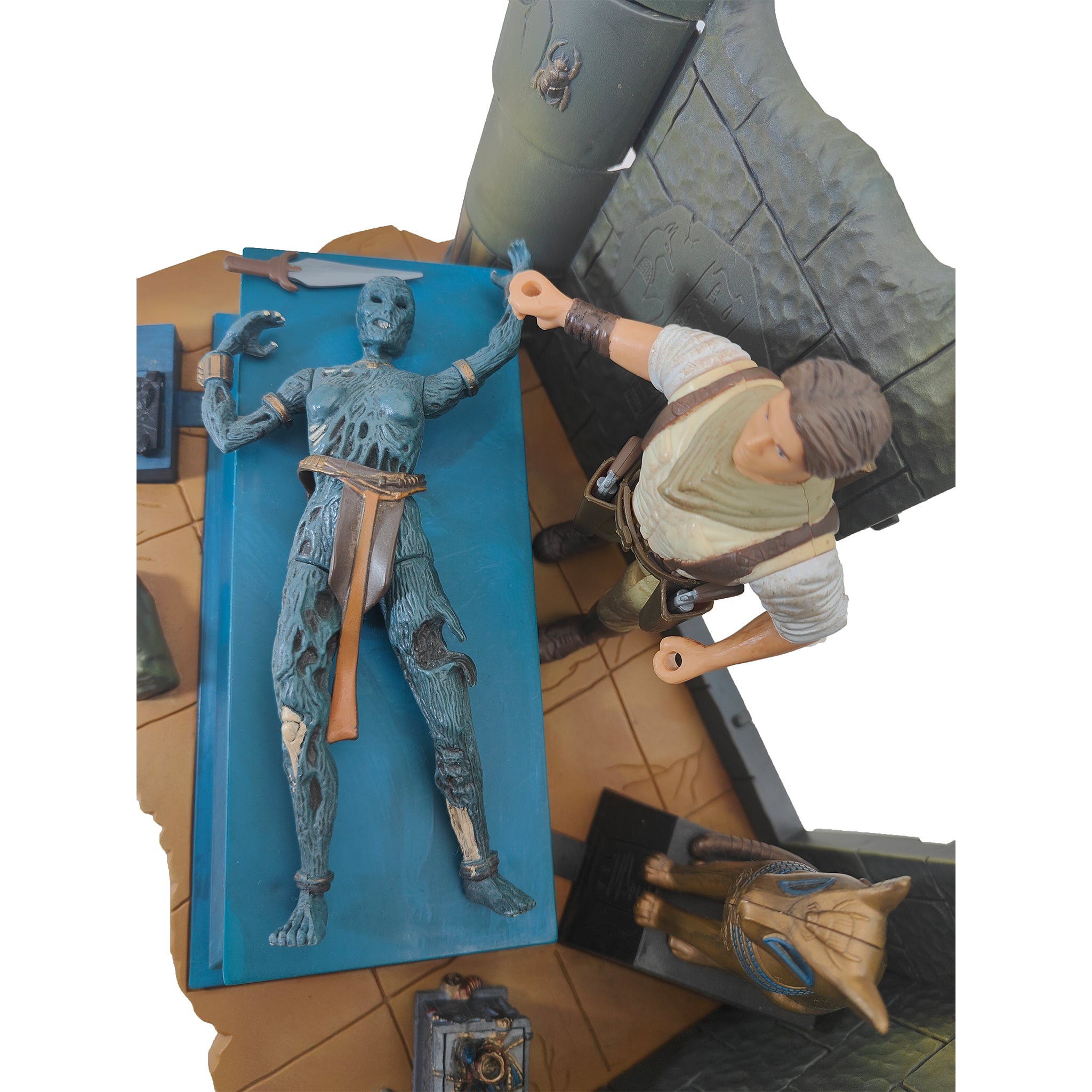 The Mummy The Altar Electronic Re-Animation Playset Toy Island 1998 – Movie Icons & Heroes, Vintage Brands, 15 cm, 1998, pre-owned collector piece, Uncanny Collectibles Dublin Ireland