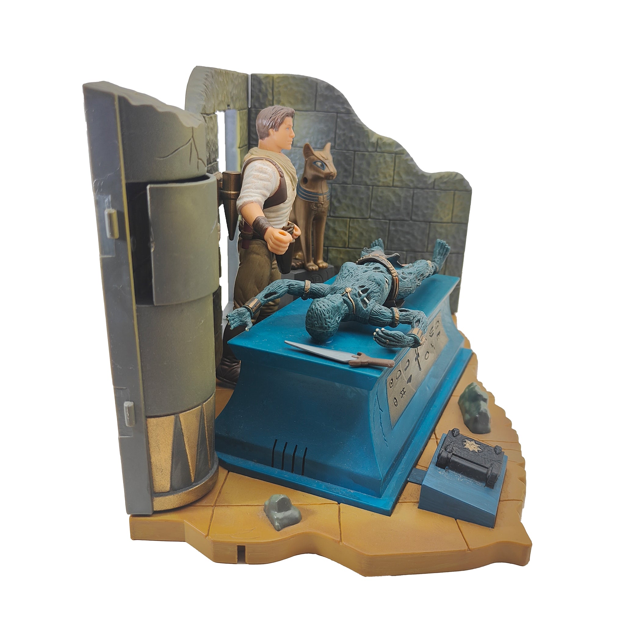 The Mummy The Altar Electronic Re-Animation Playset Toy Island 1998 – Movie Icons & Heroes, Vintage Brands, 15 cm, 1998, pre-owned collector piece, Uncanny Collectibles Dublin Ireland