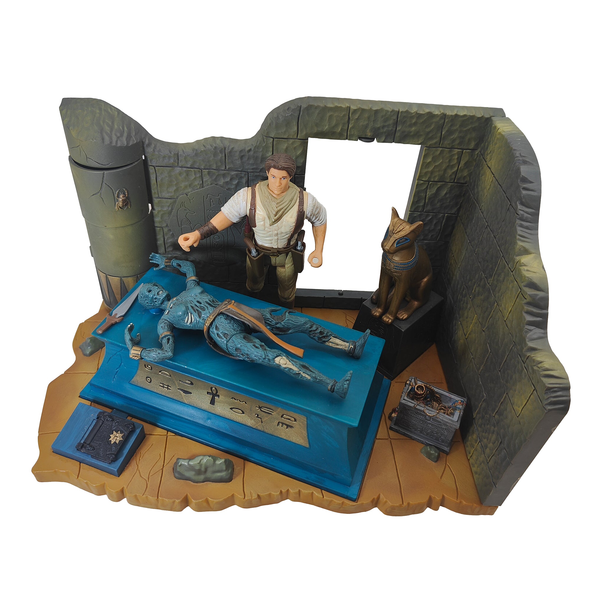 The Mummy The Altar Electronic Re-Animation Playset Toy Island 1998 – Movie Icons & Heroes, Vintage Brands, 15 cm, 1998, pre-owned collector piece, Uncanny Collectibles Dublin Ireland