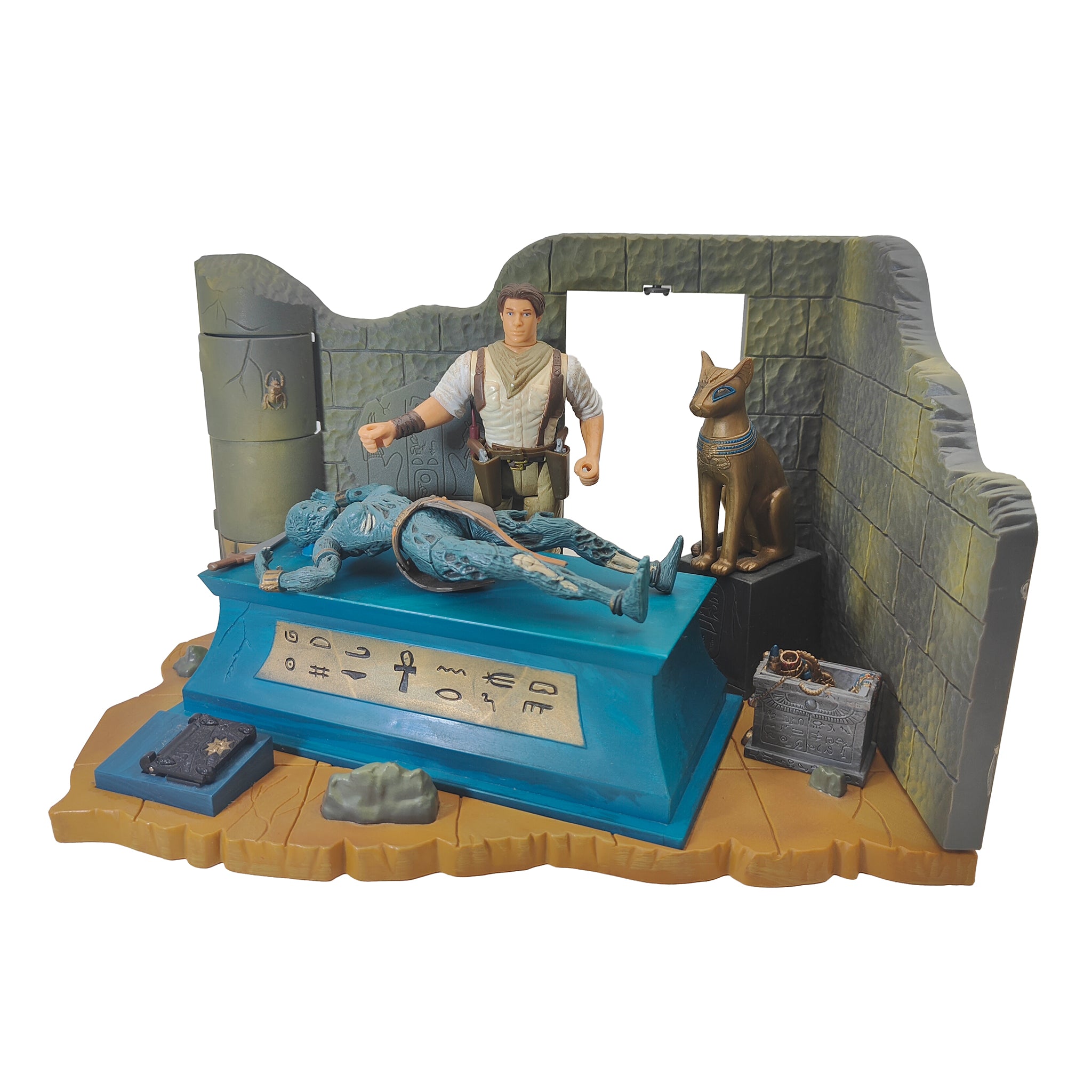 The Mummy The Altar Electronic Re-Animation Playset Toy Island 1998 – Movie Icons & Heroes, Vintage Brands, 15 cm, 1998, pre-owned collector piece, Uncanny Collectibles Dublin Ireland