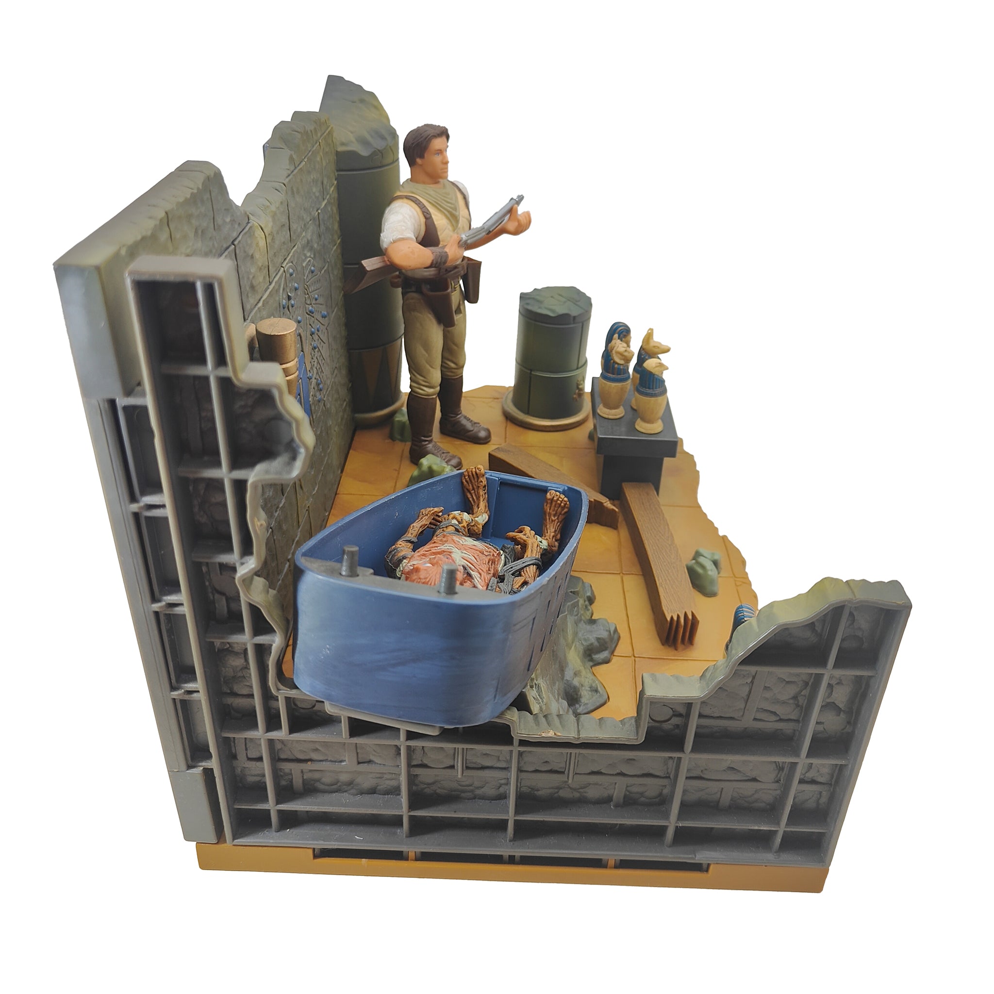 The Mummy The Tomb Electronic Re-Animation Playset Toy Island 1998 – Movie Icons & Heroes, Vintage Brands, 15 cm, 1998, pre-owned collector piece, Uncanny Collectibles Dublin Ireland