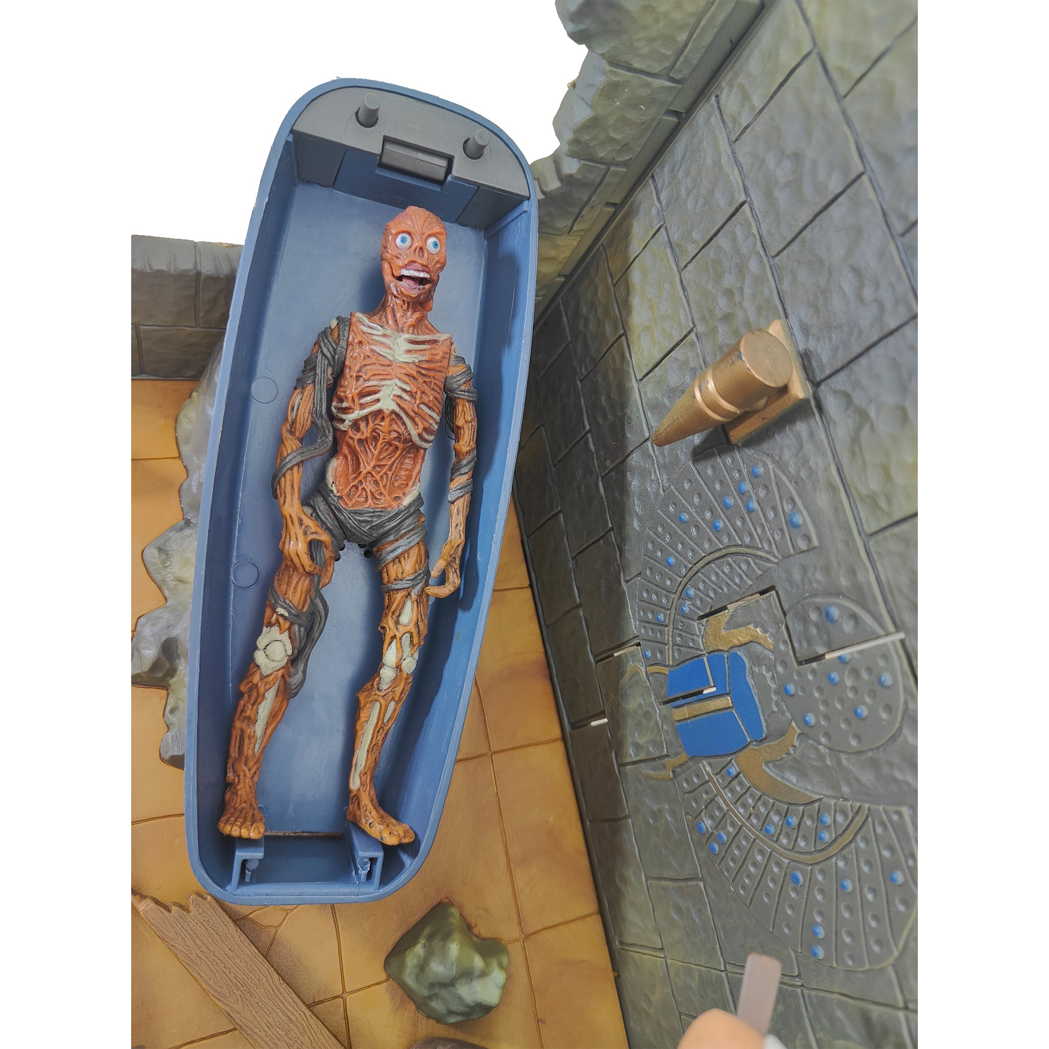 The Mummy The Tomb Electronic Re-Animation Playset Toy Island 1998 – Movie Icons & Heroes, Vintage Brands, 15 cm, 1998, pre-owned collector piece, Uncanny Collectibles Dublin Ireland
