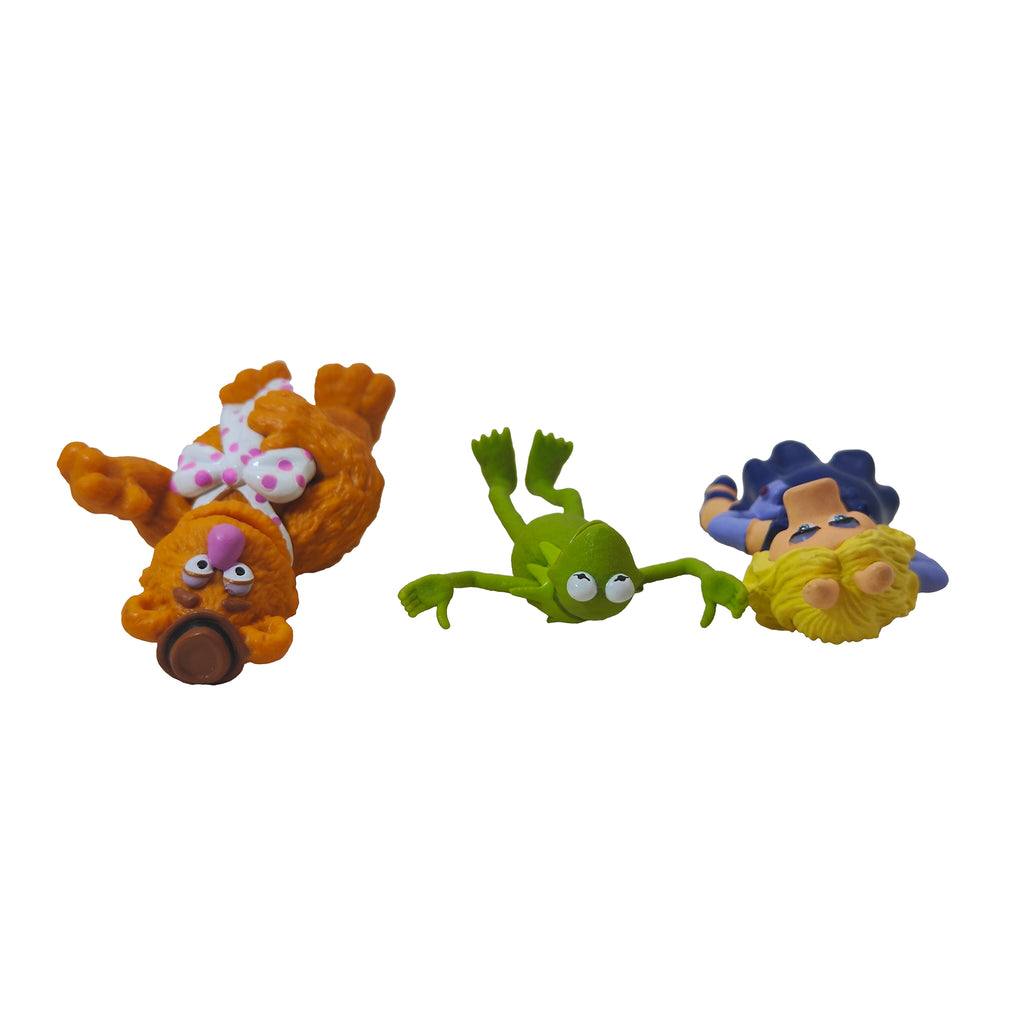 The Muppets Kermit Miss Piggy Fozzie Bear Disney Parks PVC Figure Bundle 2011