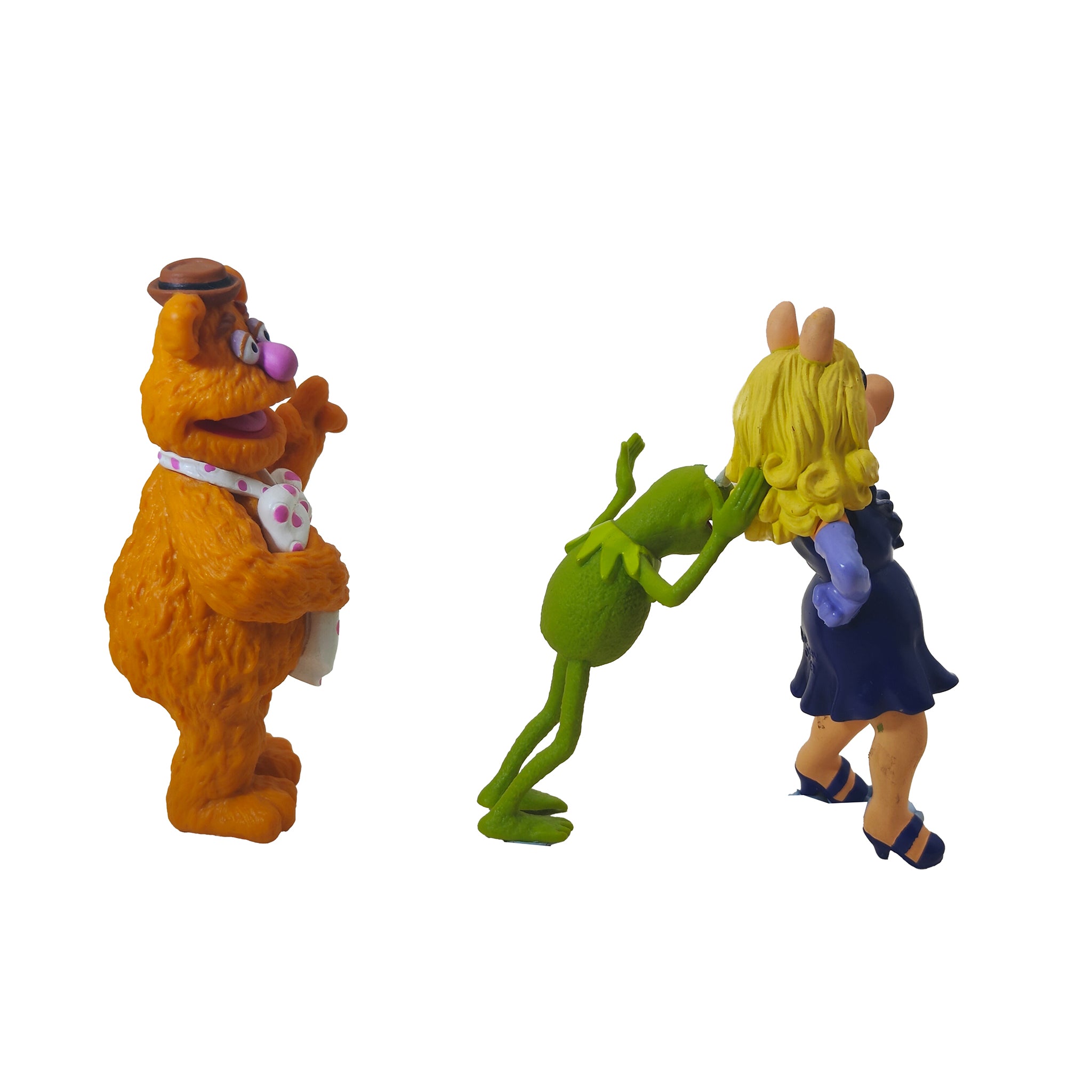 The Muppets Kermit Miss Piggy Fozzie Bear Disney Parks PVC Figure Bundle 2011