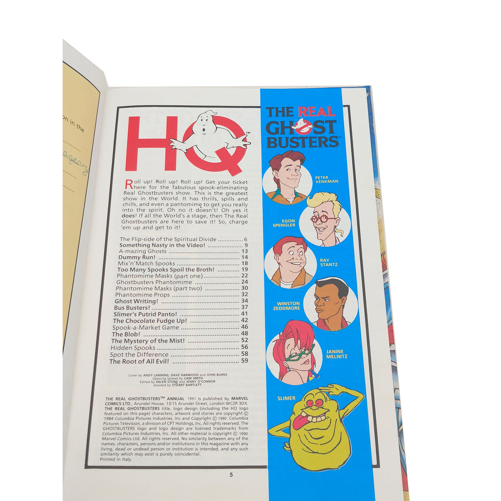 The Real Ghostbusters Annual 1991 - Vintage Hardcover Book – Ghostbusters, Vintage Brands, -, 1991, pre-owned collector piece, Uncanny Collectibles Dublin Ireland