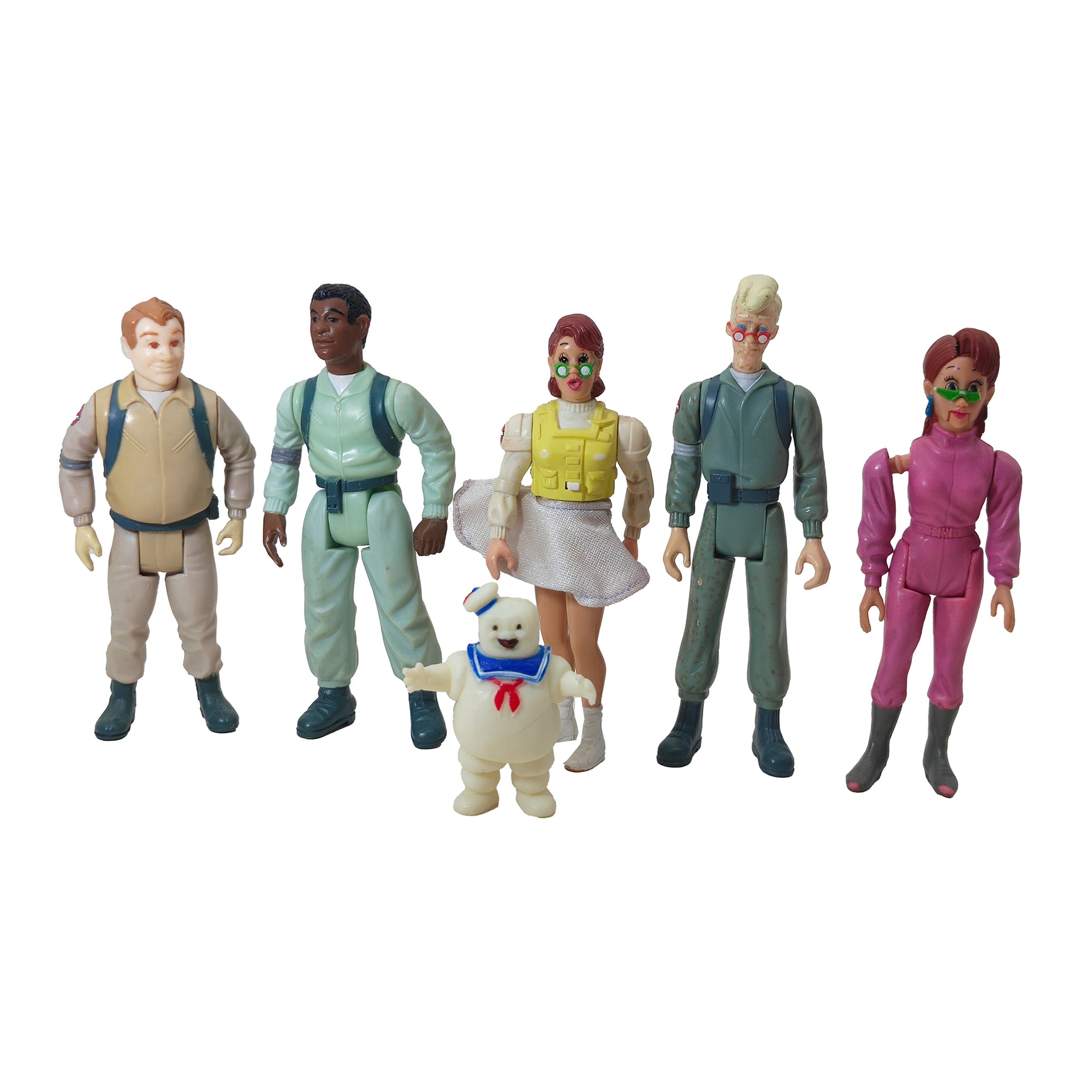 The Real Ghostbusters Kenner 7 Piece Action Figure Bundle 1984 15cm