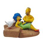 The Simpsons Homer and Marge Gentle Giant Busts Ups Mini Diorama – The Simpsons, Gentle Giant Studios, 7 cm, pre-owned collector piece, Uncanny Collectibles Dublin Ireland