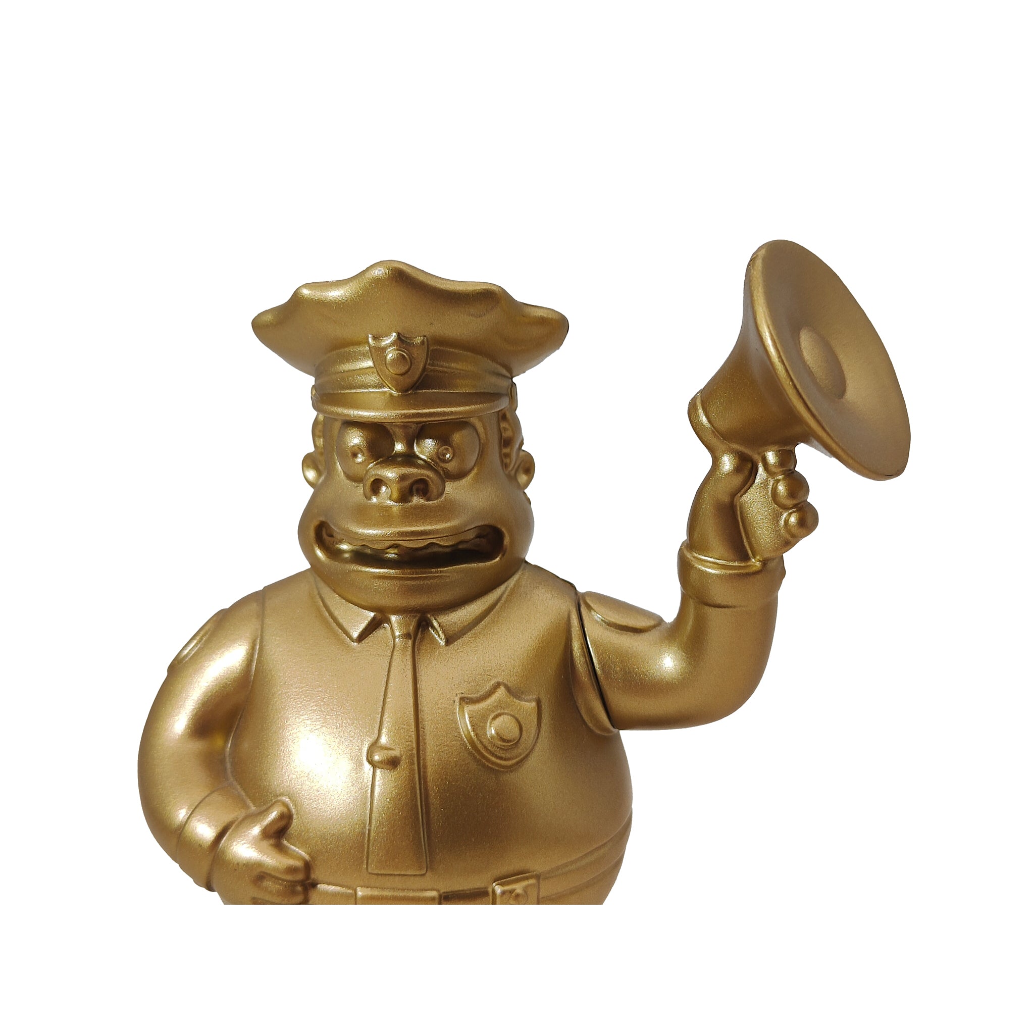 The Simpsons Movie Chief Wiggum Gold Talking Statue Burger King Figure 2007