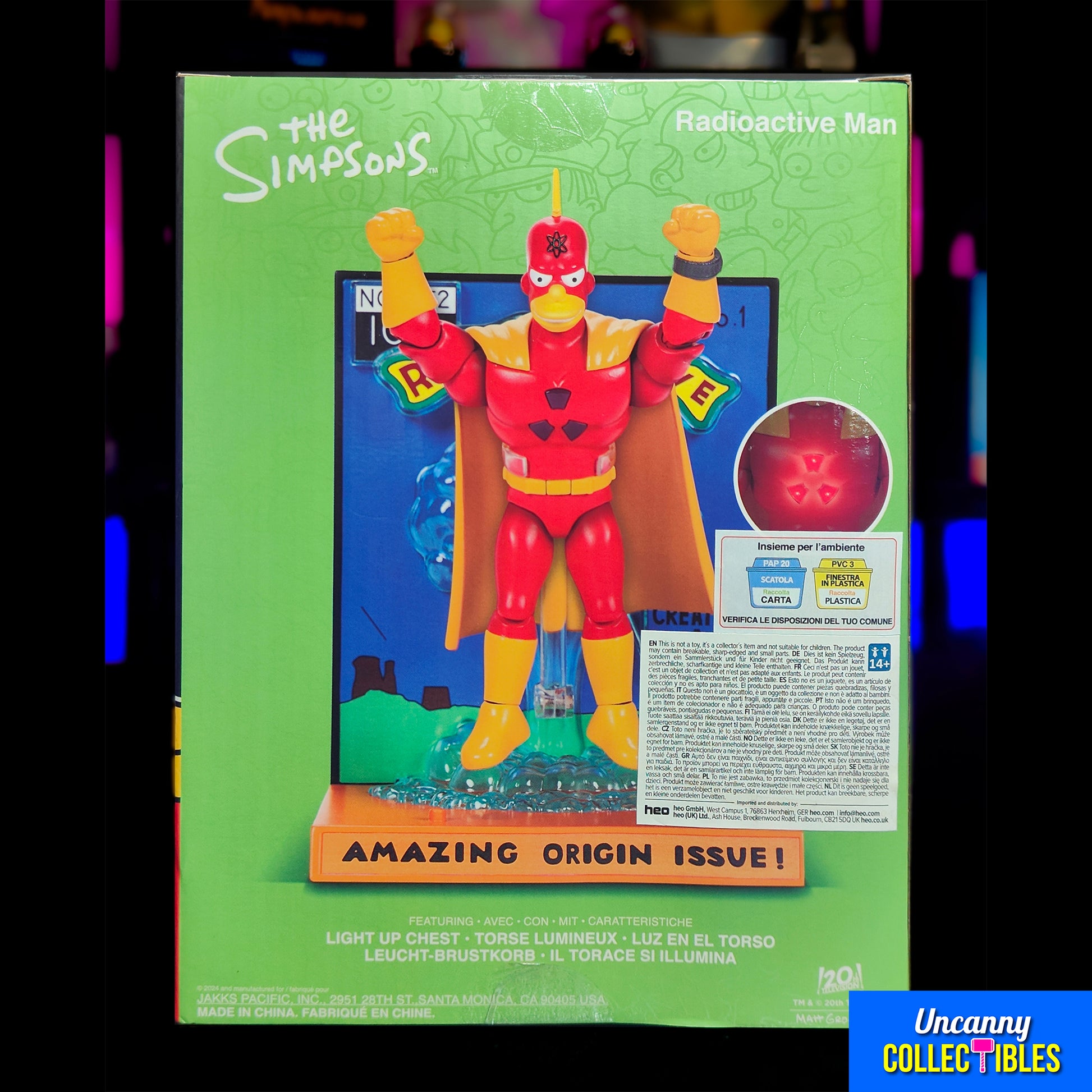 The Simpsons Radioactive Man Jakks Pacific Premium Action Figure