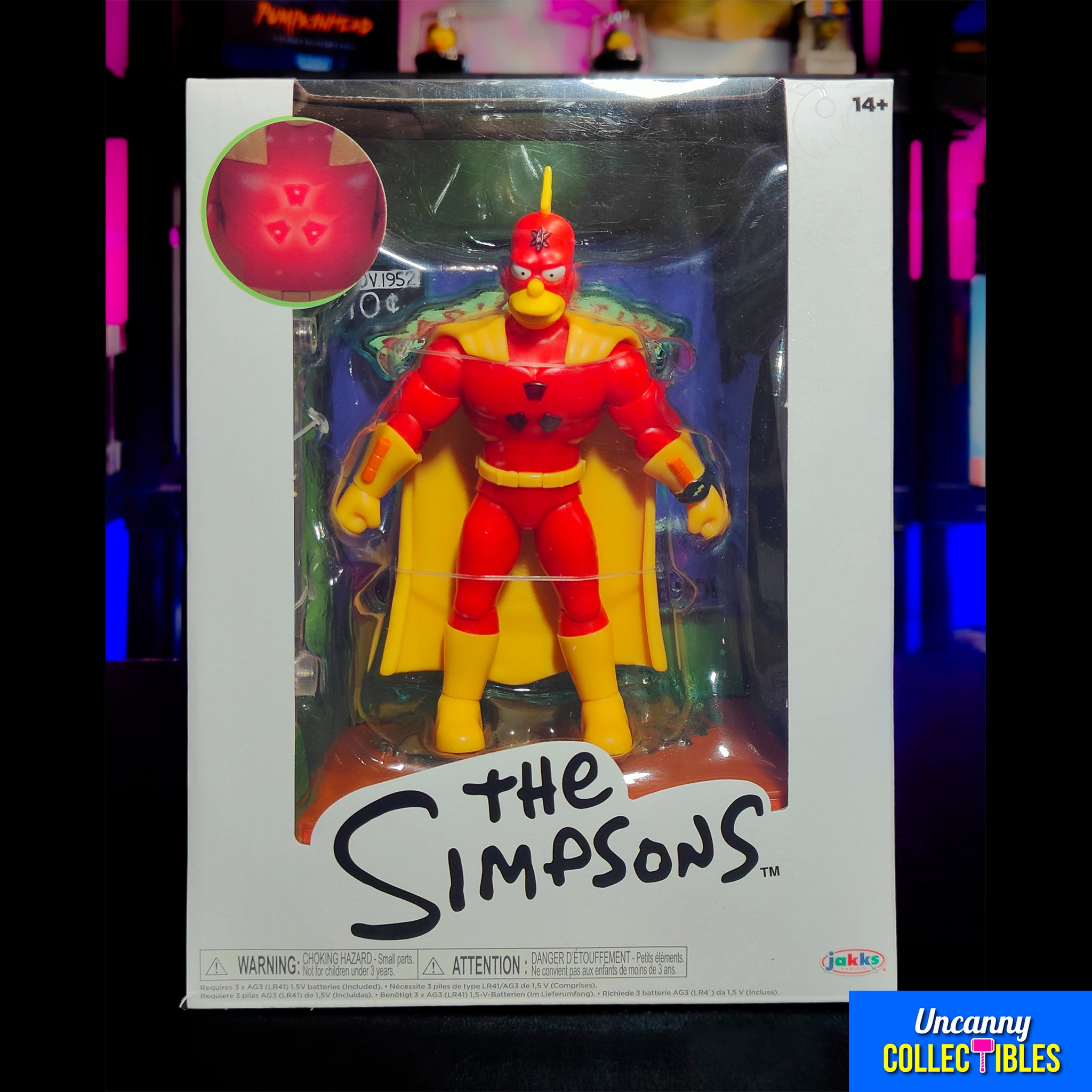 The Simpsons Radioactive Man Jakks Pacific Premium Action Figure – The Simpsons, JAKKS Pacific, 13 cm, 2024, brand new collector item, Uncanny Collectibles Dublin Ireland
