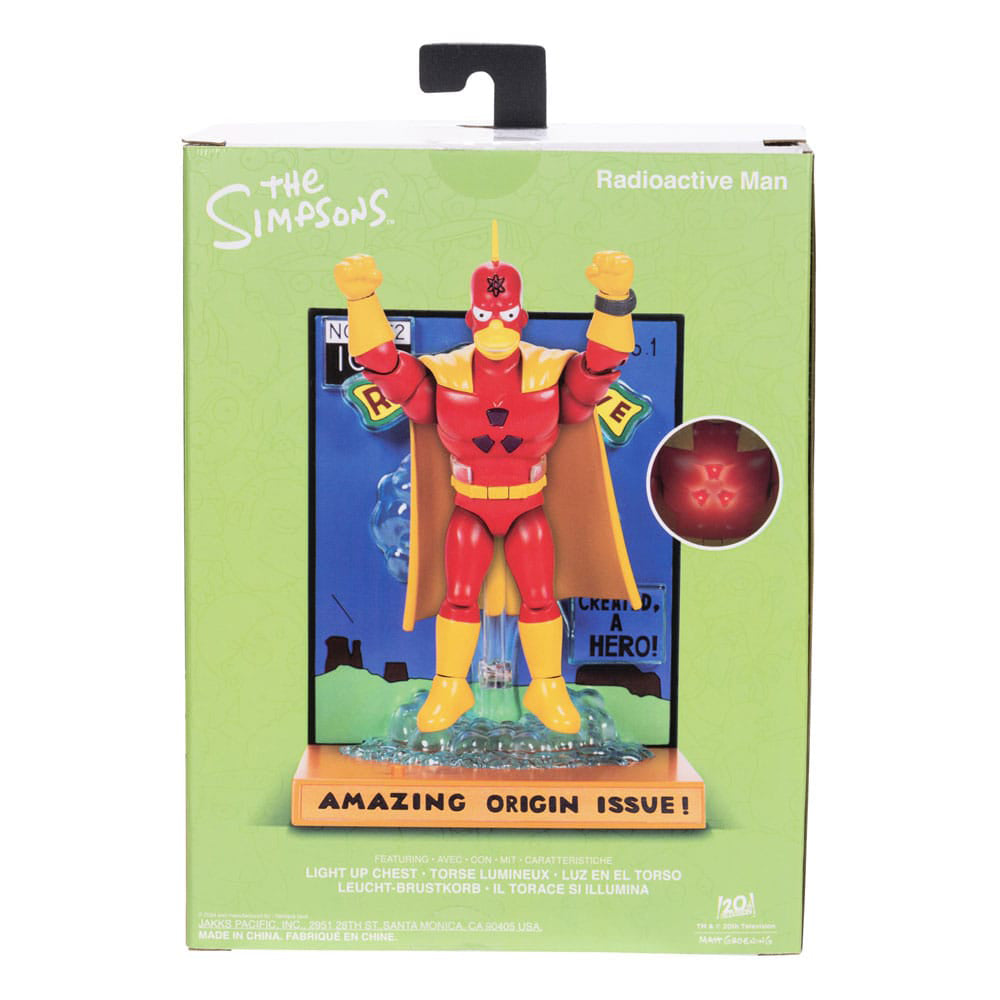 The Simpsons Radioactive Man Jakks Pacific Premium Action Figure – The Simpsons, JAKKS Pacific, 13 cm, 2024, brand new collector item, Uncanny Collectibles Dublin Ireland