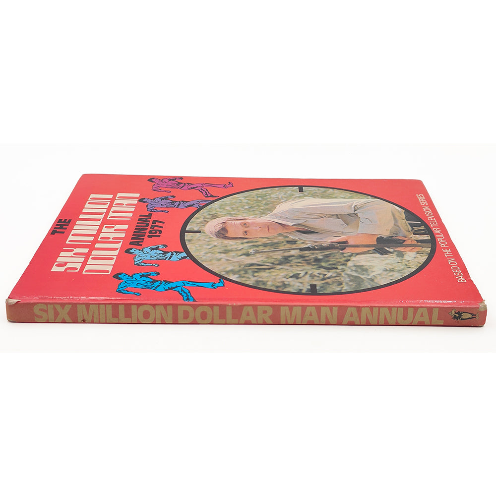 The Six Million Dollar Man Annual 1977 - Vintage Hardcover Book – Six Million Dollar Man, Vintage Brands, -, 1977, pre-owned collector piece, Uncanny Collectibles Dublin Ireland