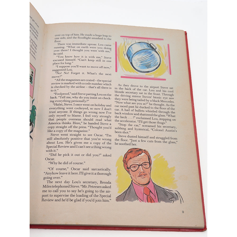 The Six Million Dollar Man Annual 1977 - Vintage Hardcover Book – Six Million Dollar Man, Vintage Brands, -, 1977, pre-owned collector piece, Uncanny Collectibles Dublin Ireland
