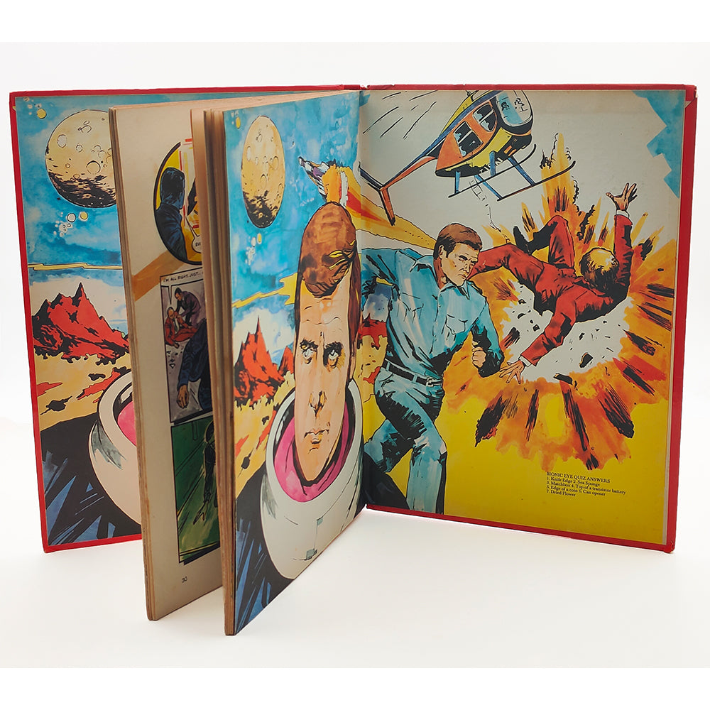 The Six Million Dollar Man Annual 1977 - Vintage Hardcover Book – Six Million Dollar Man, Vintage Brands, -, 1977, pre-owned collector piece, Uncanny Collectibles Dublin Ireland