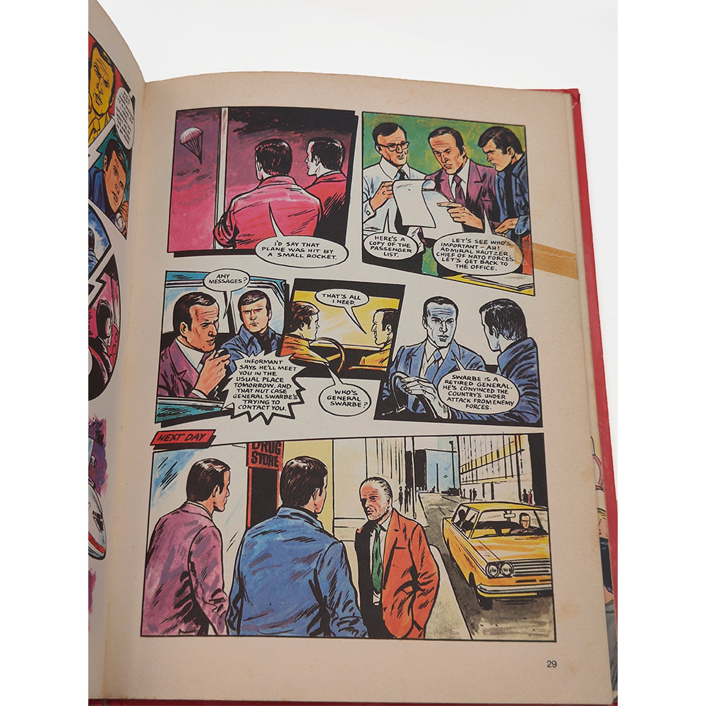 The Six Million Dollar Man Annual 1977 - Vintage Hardcover Book – Six Million Dollar Man, Vintage Brands, -, 1977, pre-owned collector piece, Uncanny Collectibles Dublin Ireland