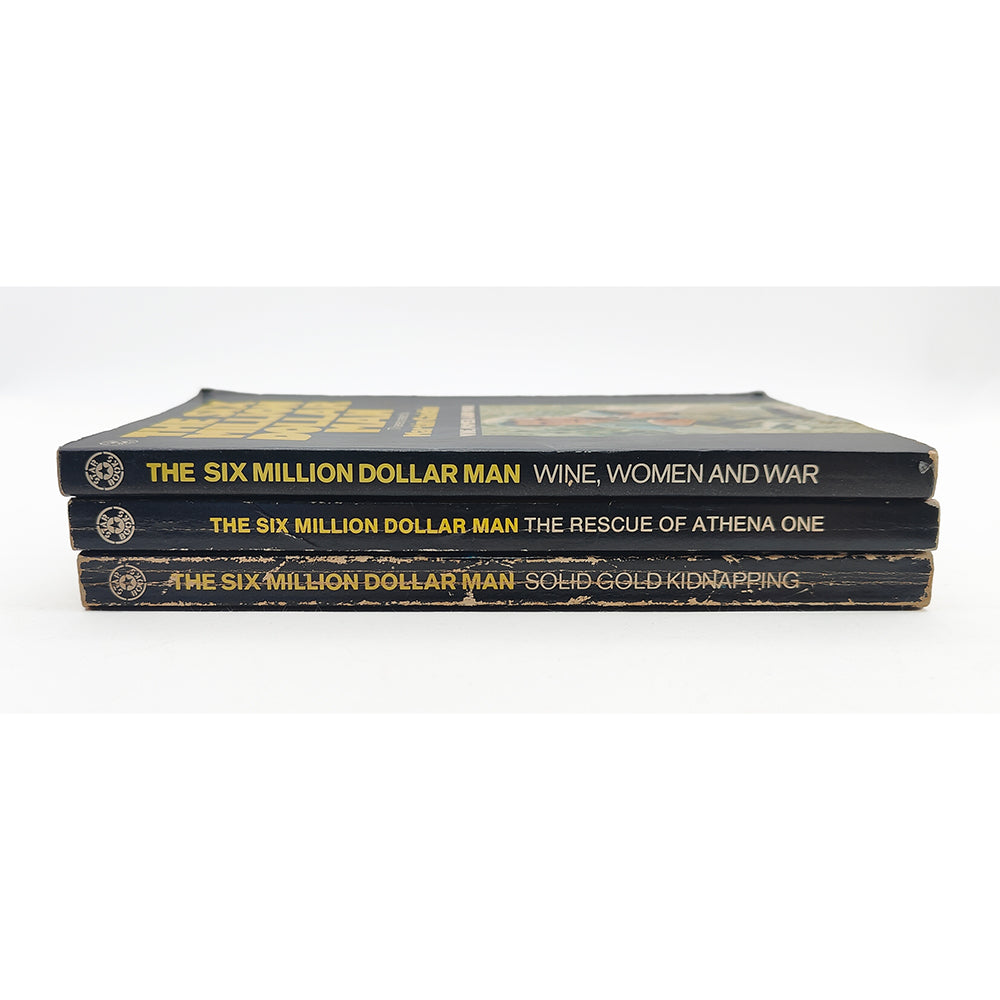 The Six Million Dollar Man Vintage Paperback Novel Bundle 1975-1976
