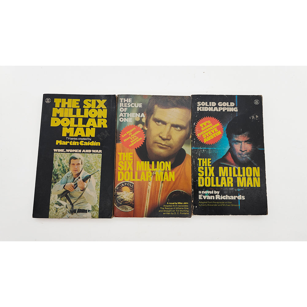 The Six Million Dollar Man Vintage Paperback Novel Bundle 1975-1976