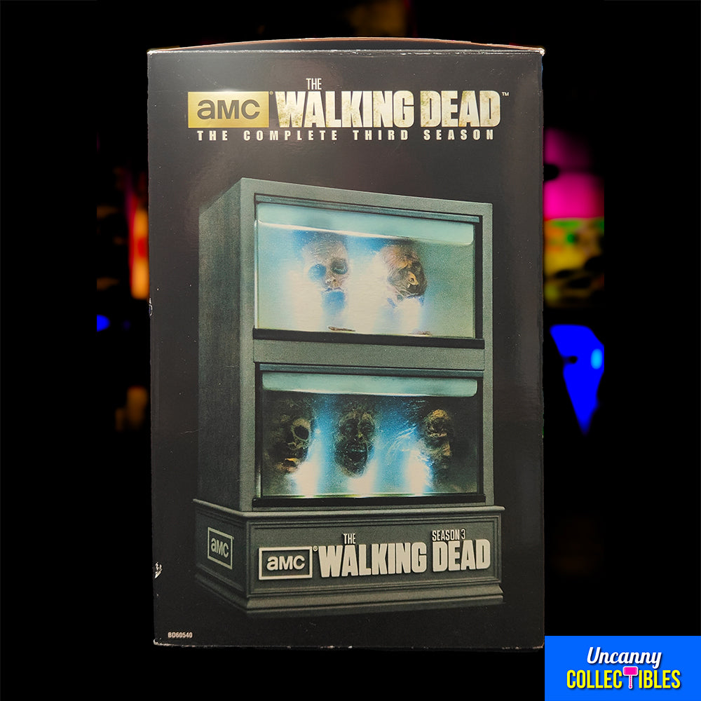 The Walking Dead Complete Season 3 Set With Zombie Head Fishtank Limited Edition Box Set AMC 2013 – The Walking Dead, Vintage Brands, -, 2013, pre-owned collector piece, Uncanny Collectibles Dublin Ireland