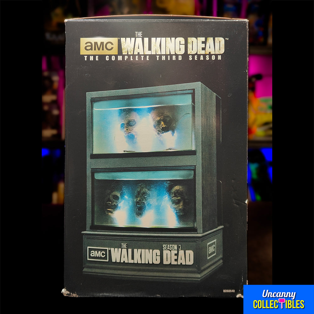 The Walking Dead Complete Season 3 Set With Zombie Head Fishtank Limited Edition Box Set AMC 2013 – The Walking Dead, Vintage Brands, -, 2013, pre-owned collector piece, Uncanny Collectibles Dublin Ireland