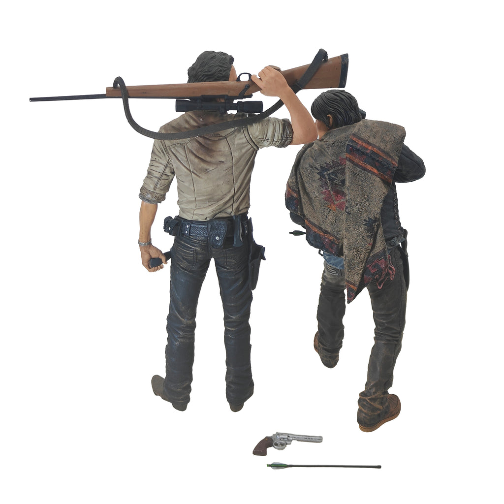 The Walking Dead Rick Grimes Daryl Dixon 25cm Figures Bundle