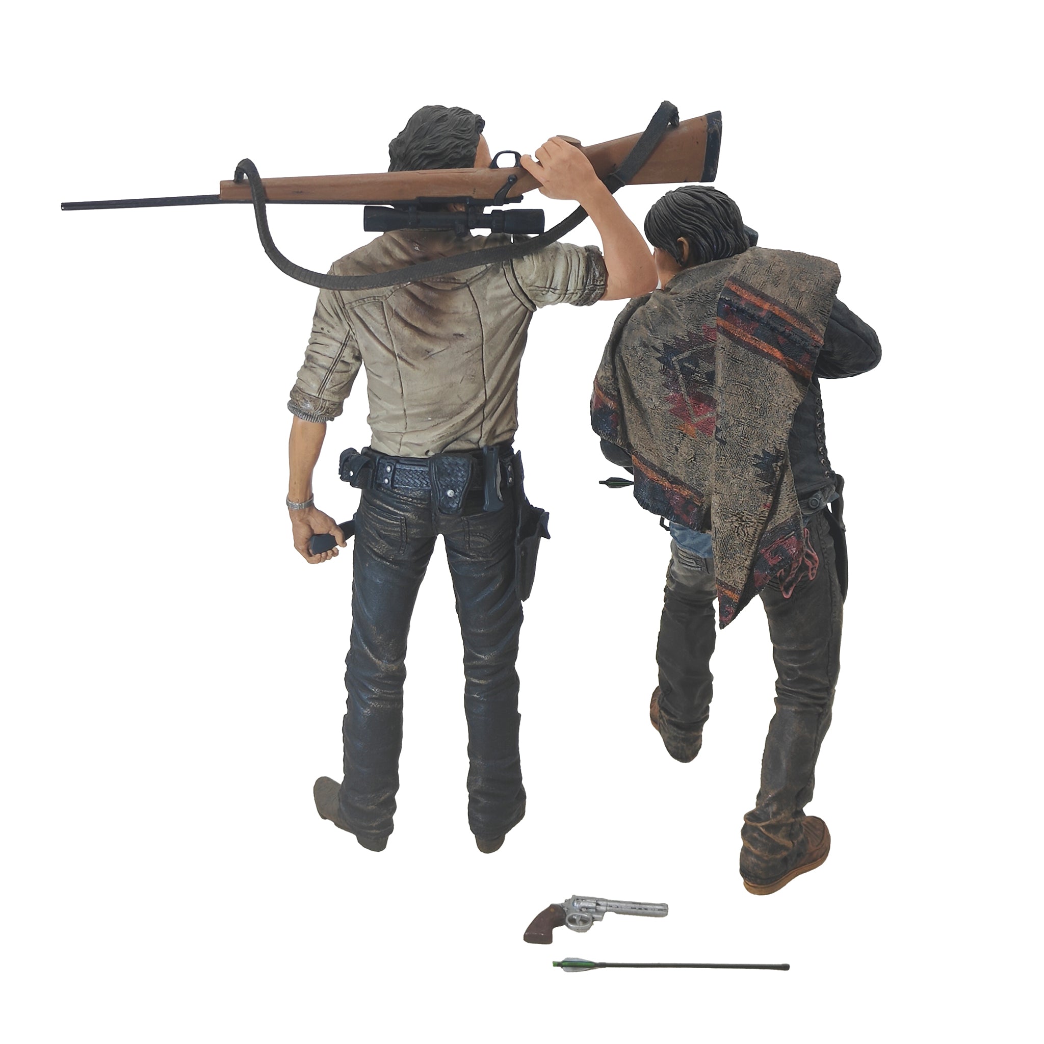The Walking Dead Rick Grimes Daryl Dixon 25cm Figures Bundle