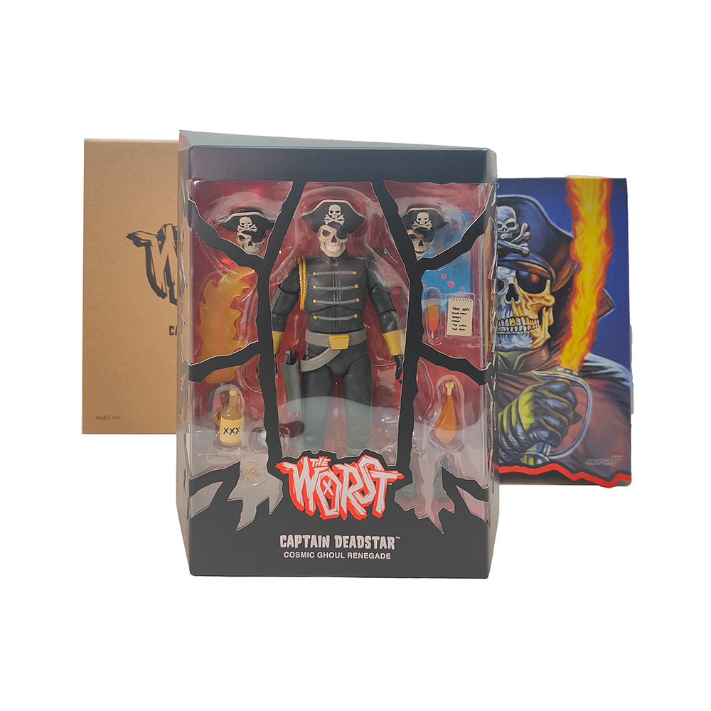 The Worst Ultimates Captain Deadstar 18 cm Action Figure Super7 2022 – The Worst, Super7, 18 cm, 2022, pre-owned collector piece, Uncanny Collectibles Dublin Ireland