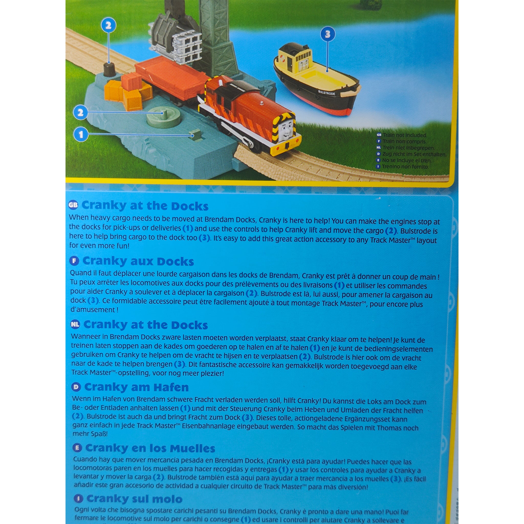 Thomas & Friends Trackmaster Motorized Cranky at the Docks TOMY 2007 – TV Icons & Heroes, Tomy, -, 2007, pre-owned collector piece, Uncanny Collectibles Dublin Ireland