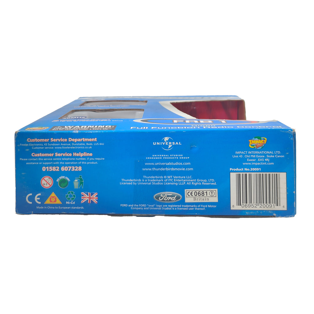 Thunderbirds 40MHz Micro Full Function Radio Control FAB 1 Vehicle By Impact Toys 1999 - Untested – Thunderbirds, Vintage Brands, 12 cm, 1999, pre-owned collector piece, Uncanny Collectibles Dublin Ireland