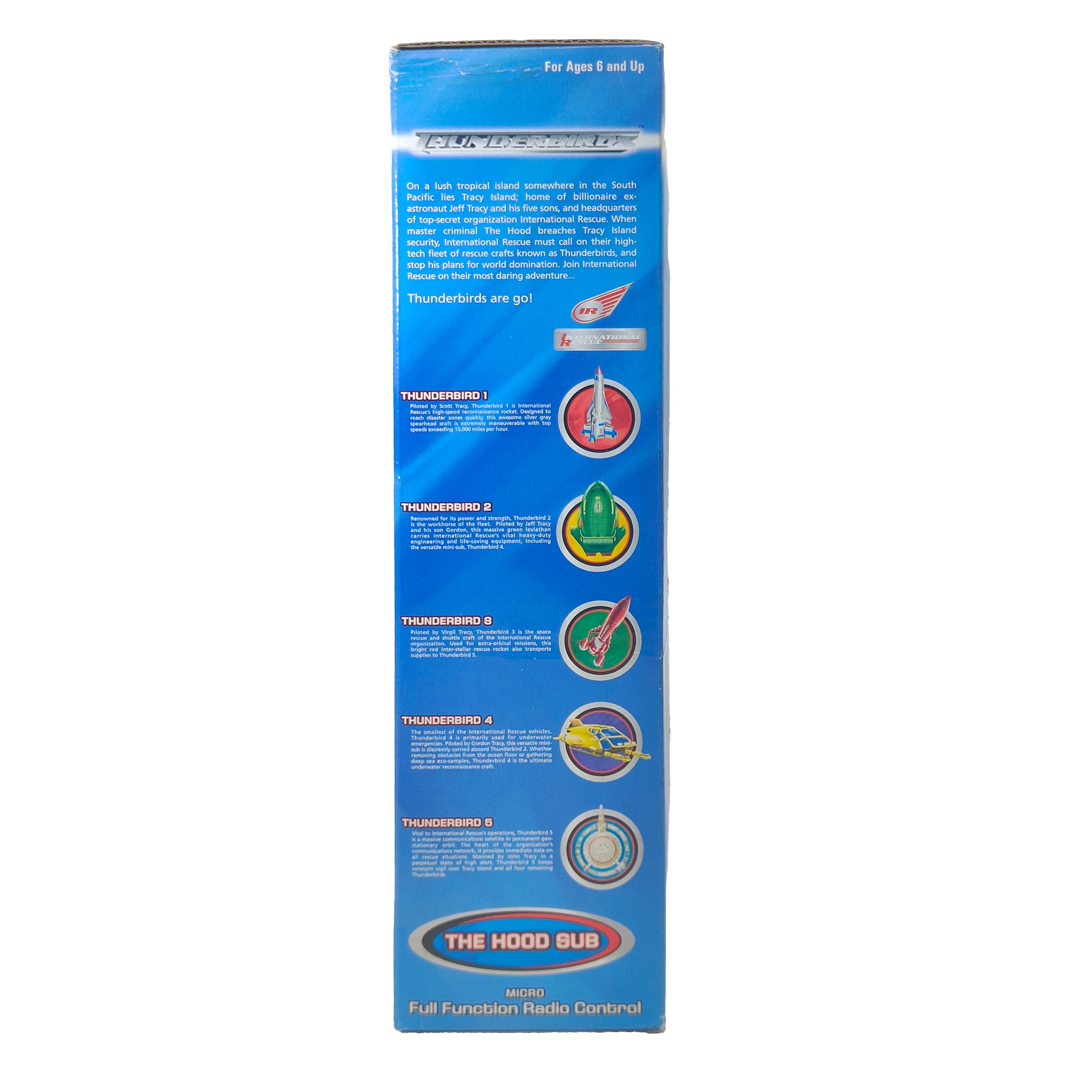 Thunderbirds 40MHz Micro Full Function Radio Control Hood Sub Vehicle By Impact Toys 1999 – Thunderbirds, Vintage Brands, 12 cm, 1999, pre-owned collector piece, Uncanny Collectibles Dublin Ireland